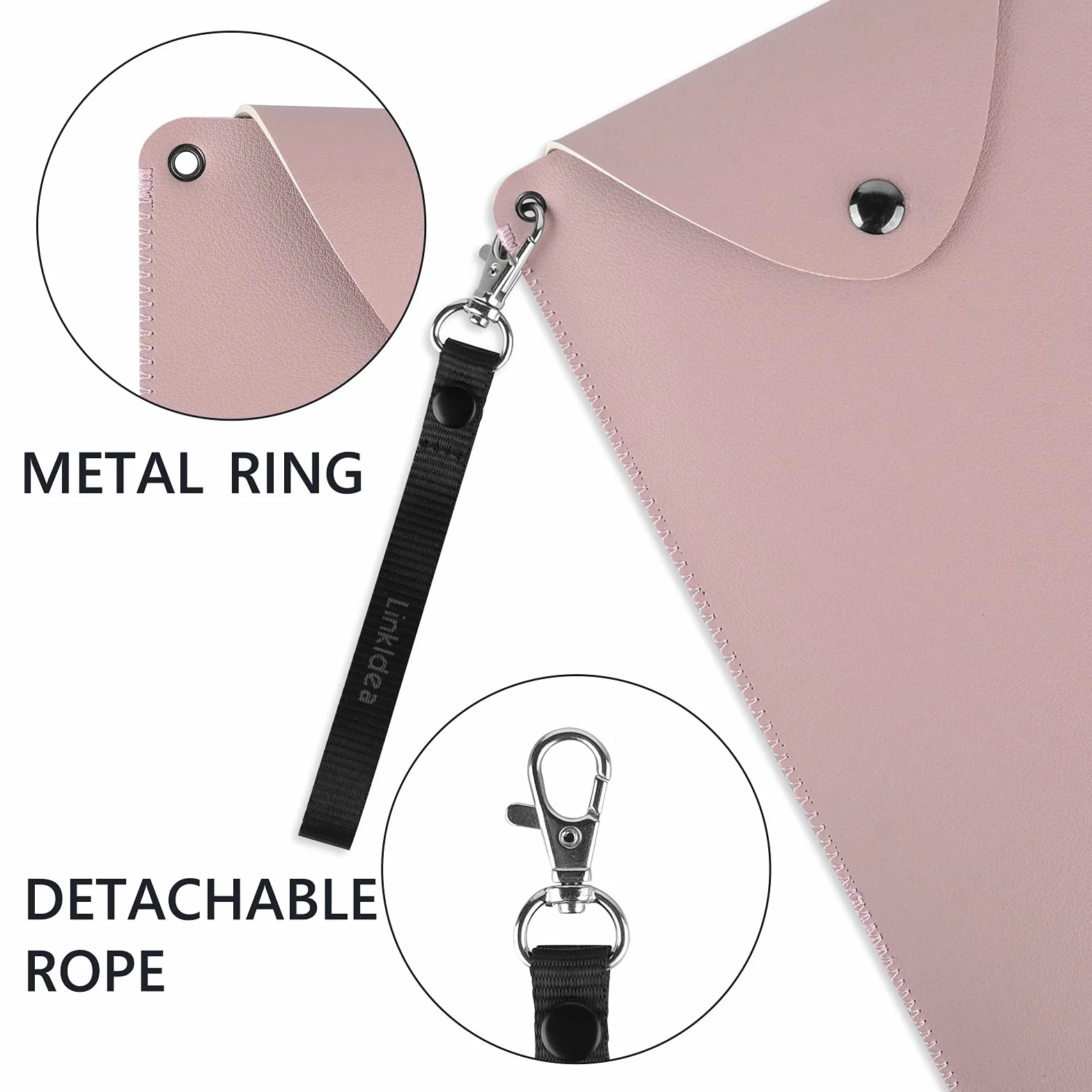 Linkidea Custodia protettiva per tastiera in similpelle vegana compatibile con Logitech K380, Logitech Pebble Keys 2 K380s, Logitech Keys-to-GO 2, Magic Keyboard (Rosa)