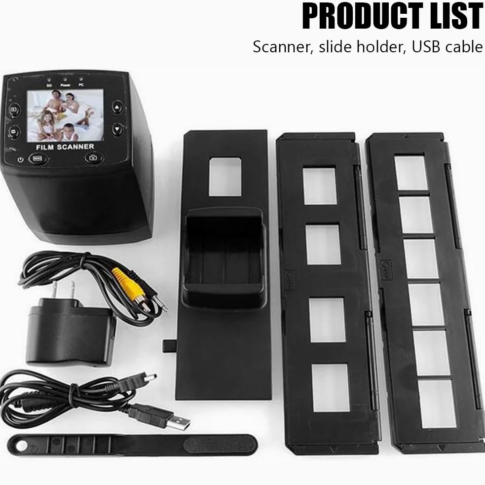 Mini Scanner per Film Digitali, Digitalizzatore Portatile E Diapositiva, Scanner Negativo 135/35 Mm Visualizzatore di Diapositive, Attrezzatura per Scansione di Film Nostalgica