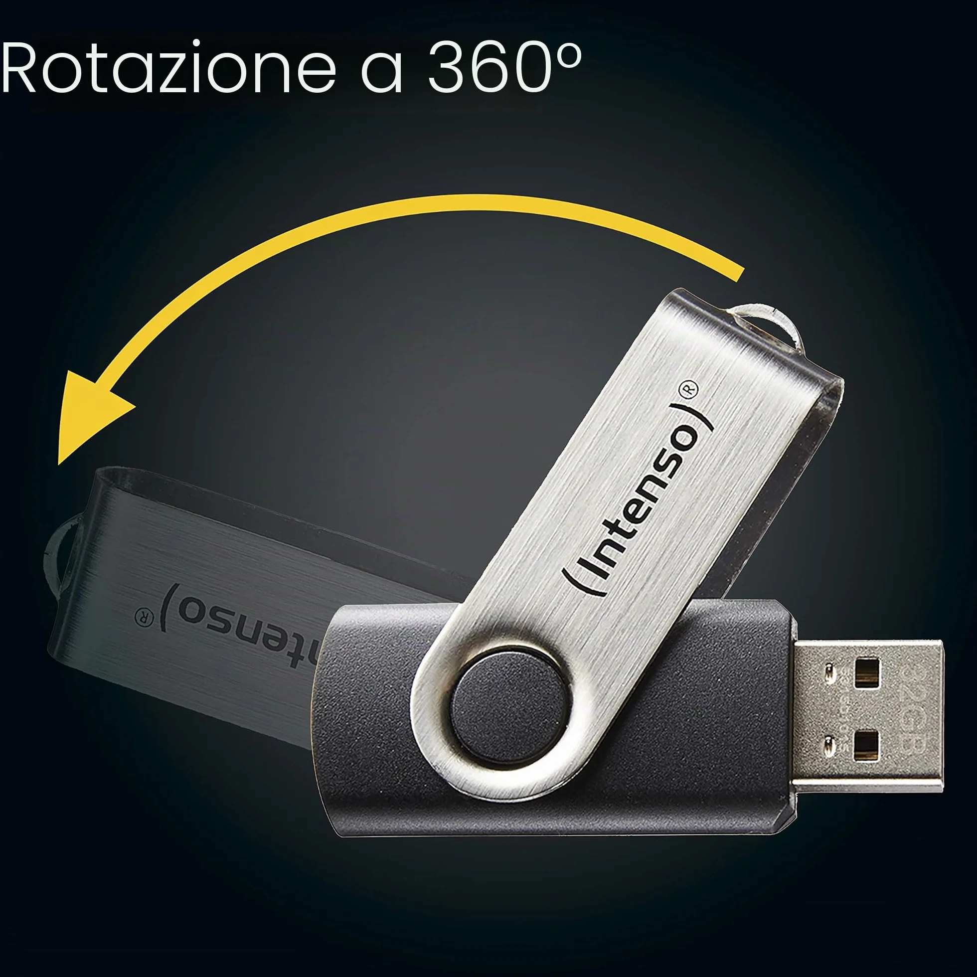 Intenso Basic Line Chiavetta USB 16 GB Pendrive USB 2.0 Silver Black