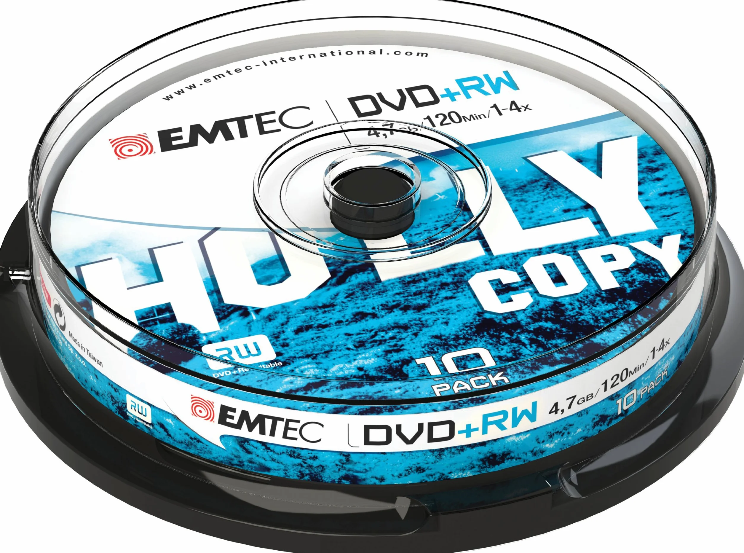 Emtec Dvd+rw 4.7GB - Confezione da 10