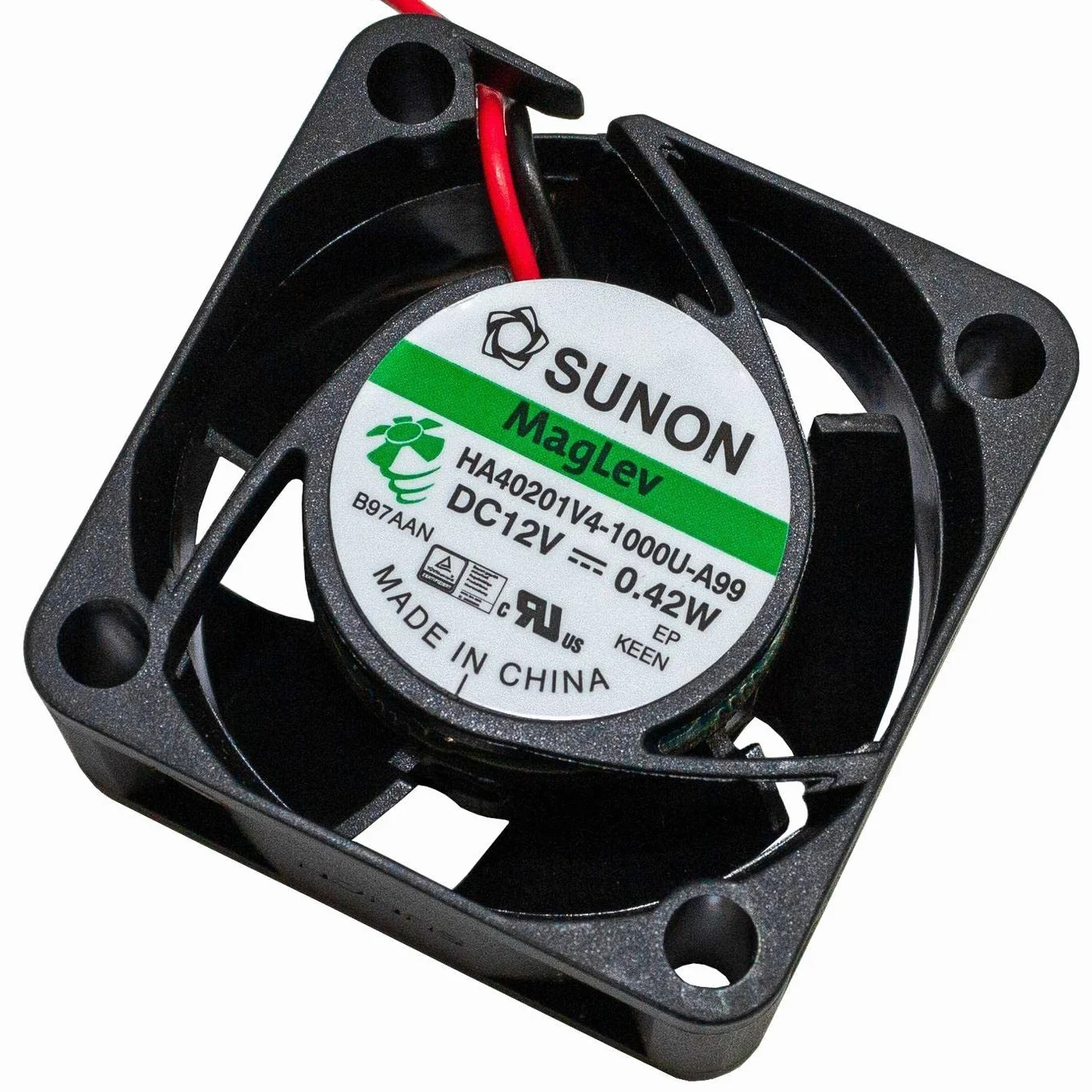 Sunon HA40201V41000UA99 Ventola 40x40x20mm 12V DC 0,38W 9,3m³/h 4500U/Min