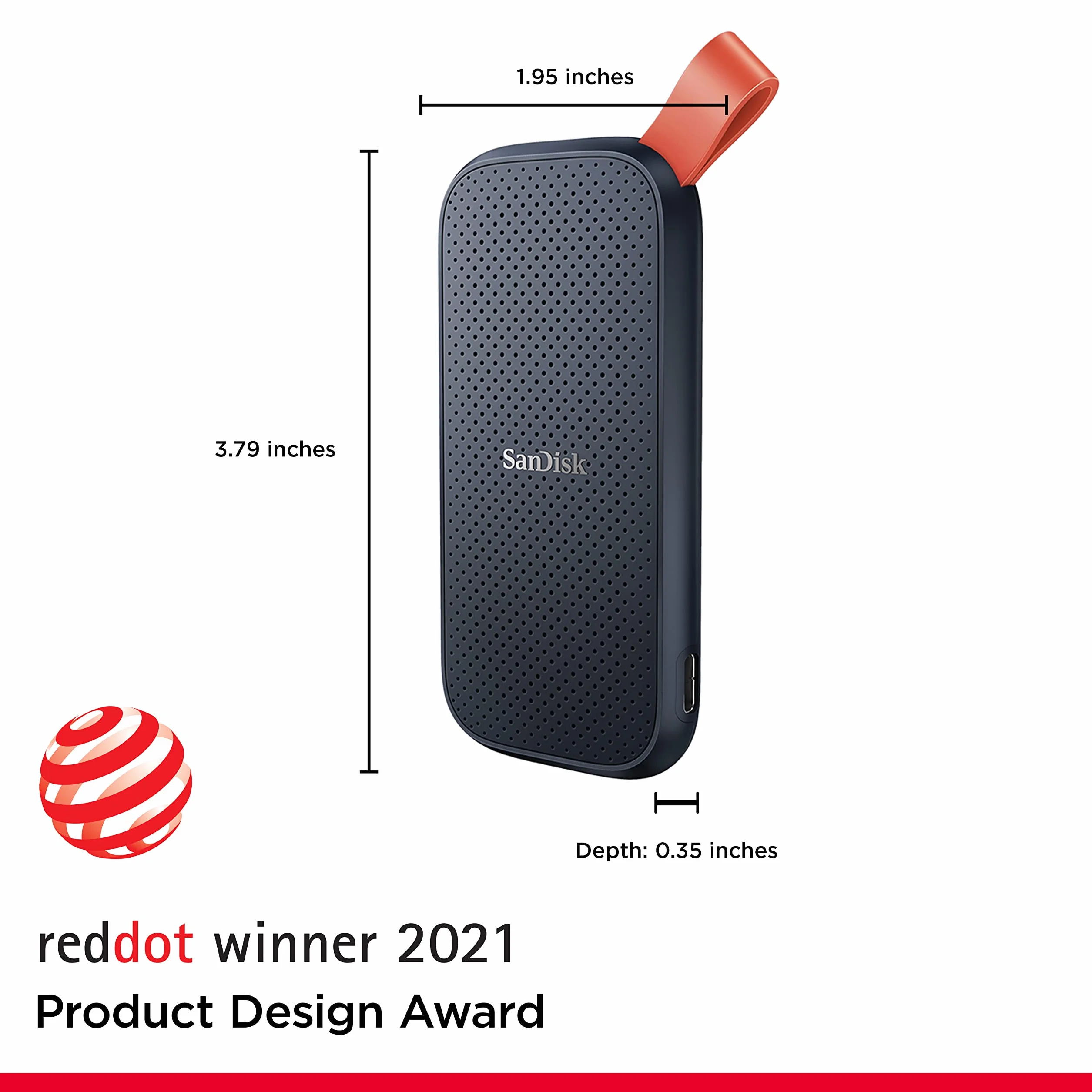 SanDisk Portable SSD Esterno 1TB NVMe 800 MB/s Unità a Stato Solido