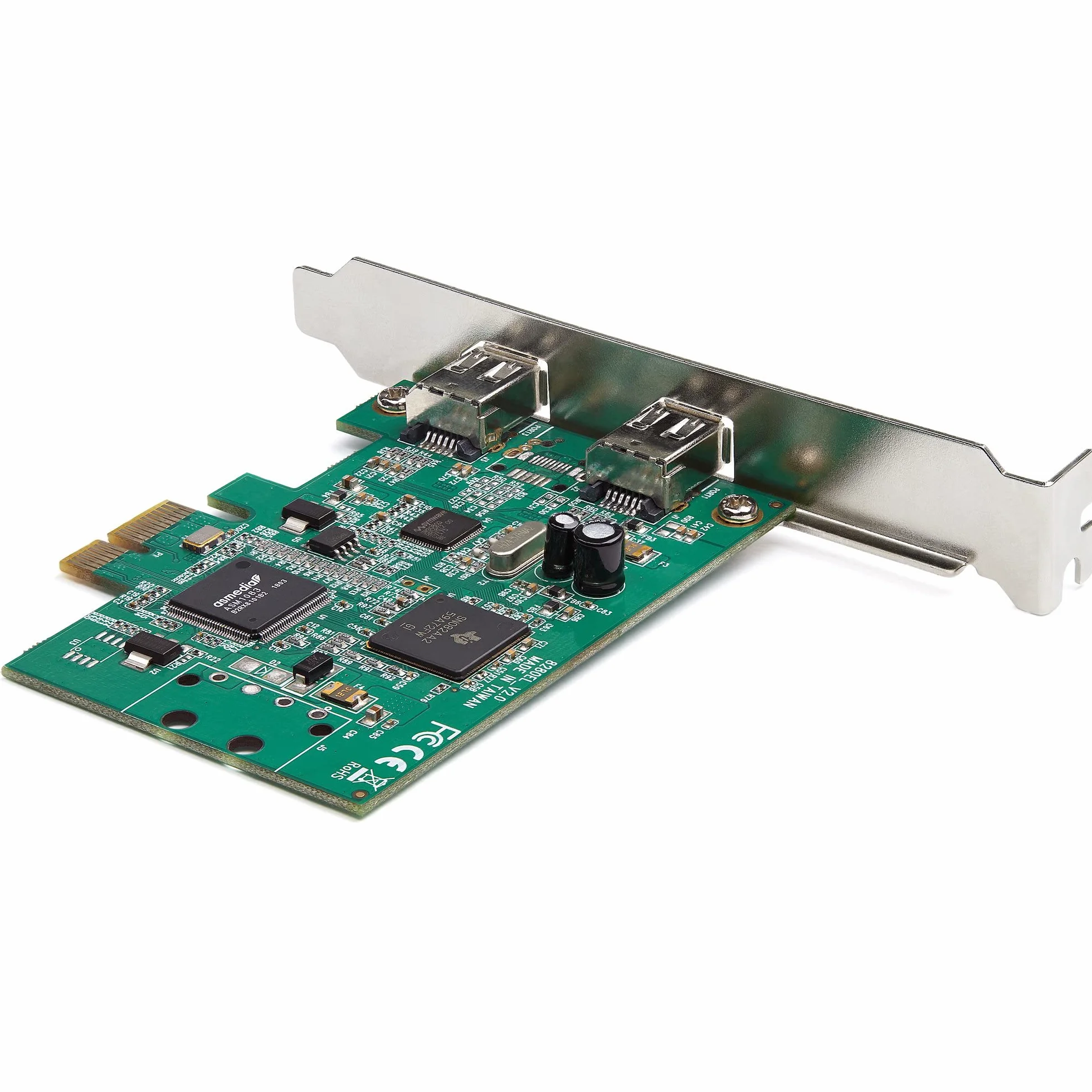StarTech.com Scheda PCI Express FireWire a 2 porte, Adattatore PCIe FireWire 1394a (PEX1394A2V2)