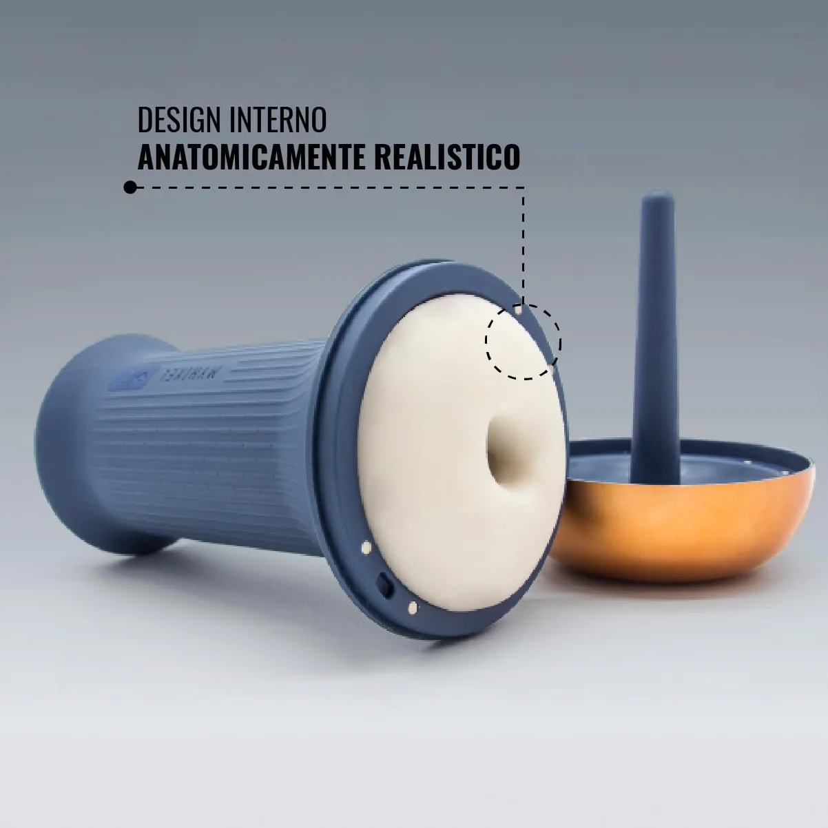 MYHIXEL CONTROL II Dispositivo per Eiaculazione Precoce con App AI Bluetooth Design Realistico Vibrazione Riscaldamento