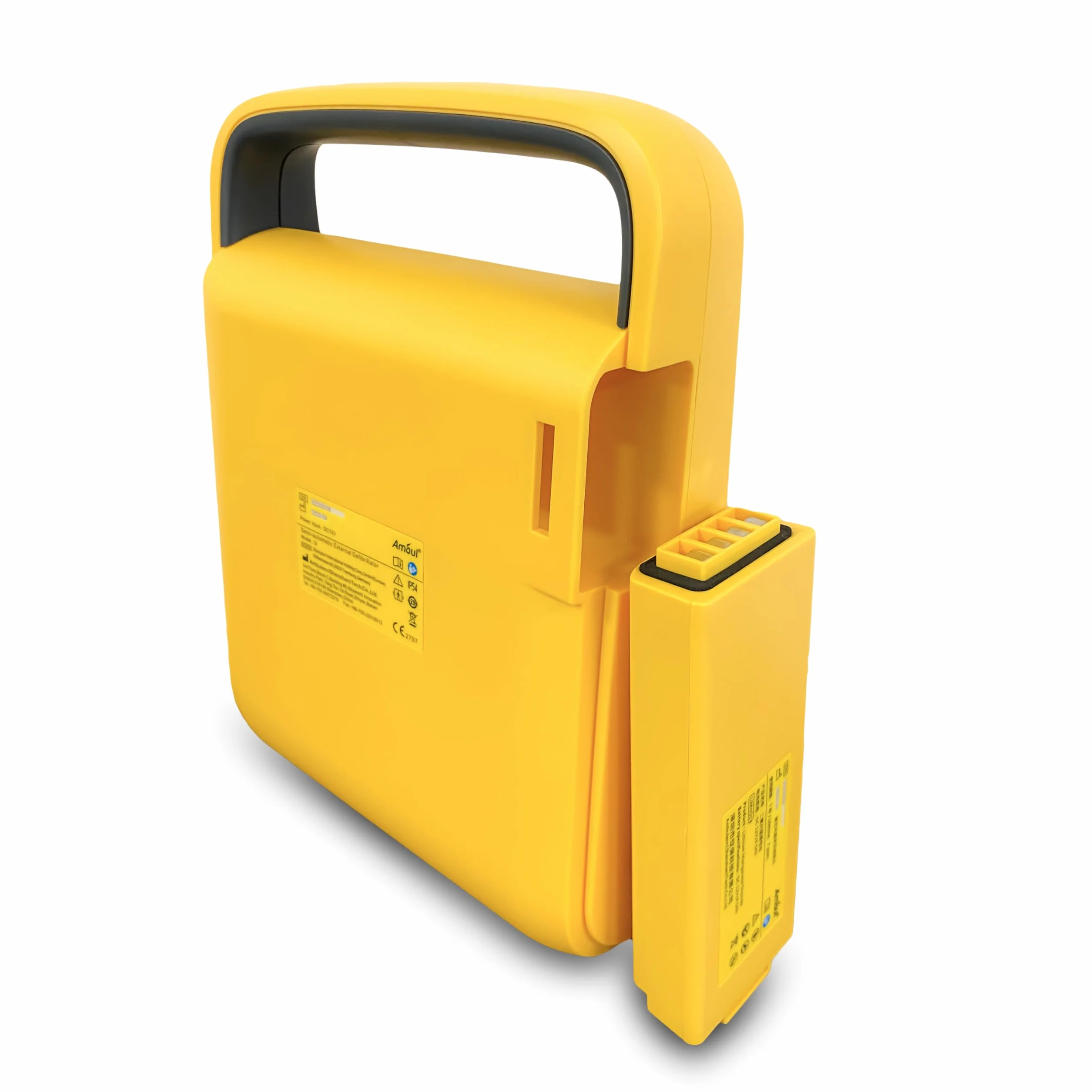 Defibrillatore Semiautomatico I3 AMOUL Completo con Piastre Universali Pre-Collegate Adulti/Pediatriche, Batteria Alta Capacità 5 Anni, Borsa da Trasporto - Garanzia 5 Anni
