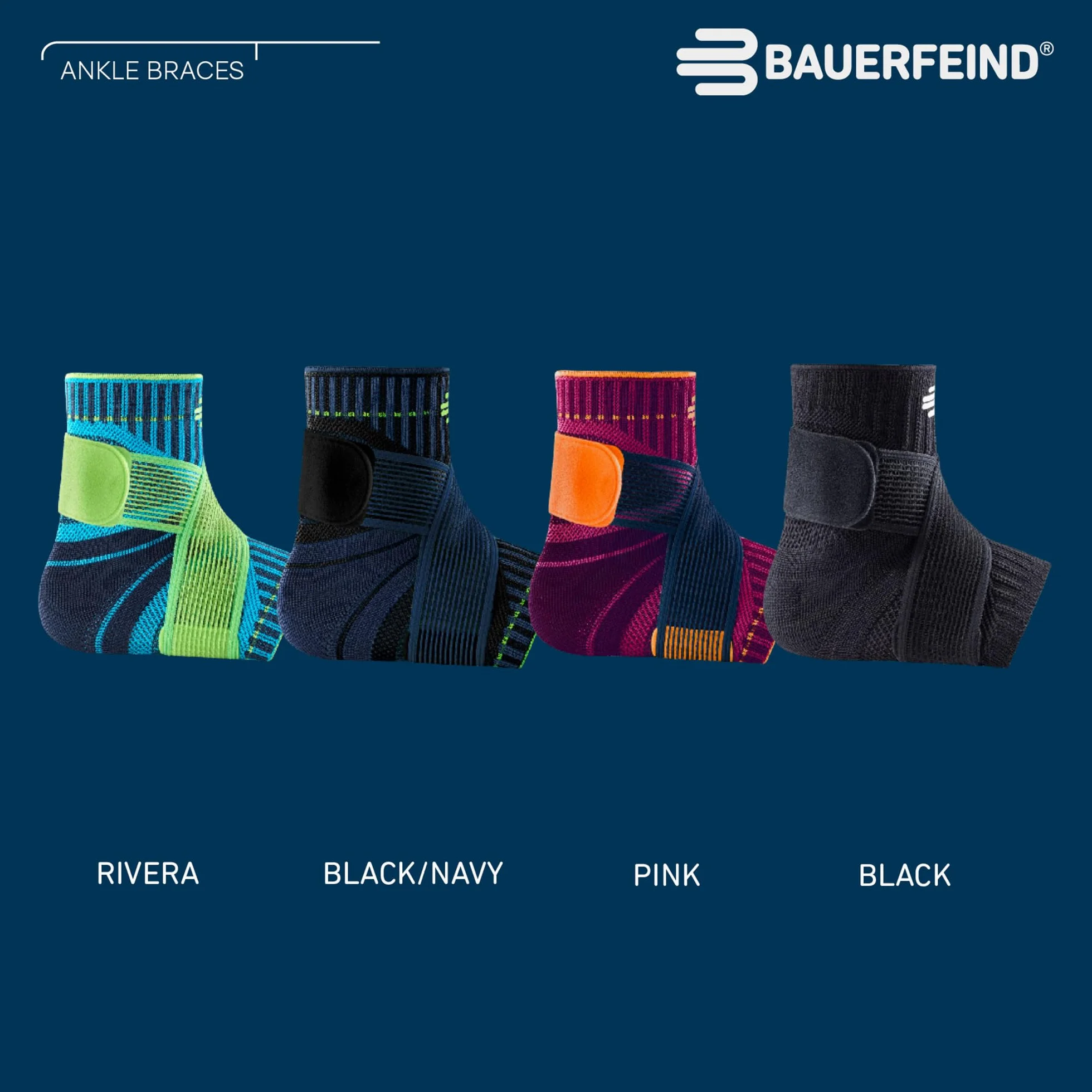 BAUERFEIND Cavigliera Unisex Destra Stabilizzazione Cinghia Adesiva Taglia M Rivera