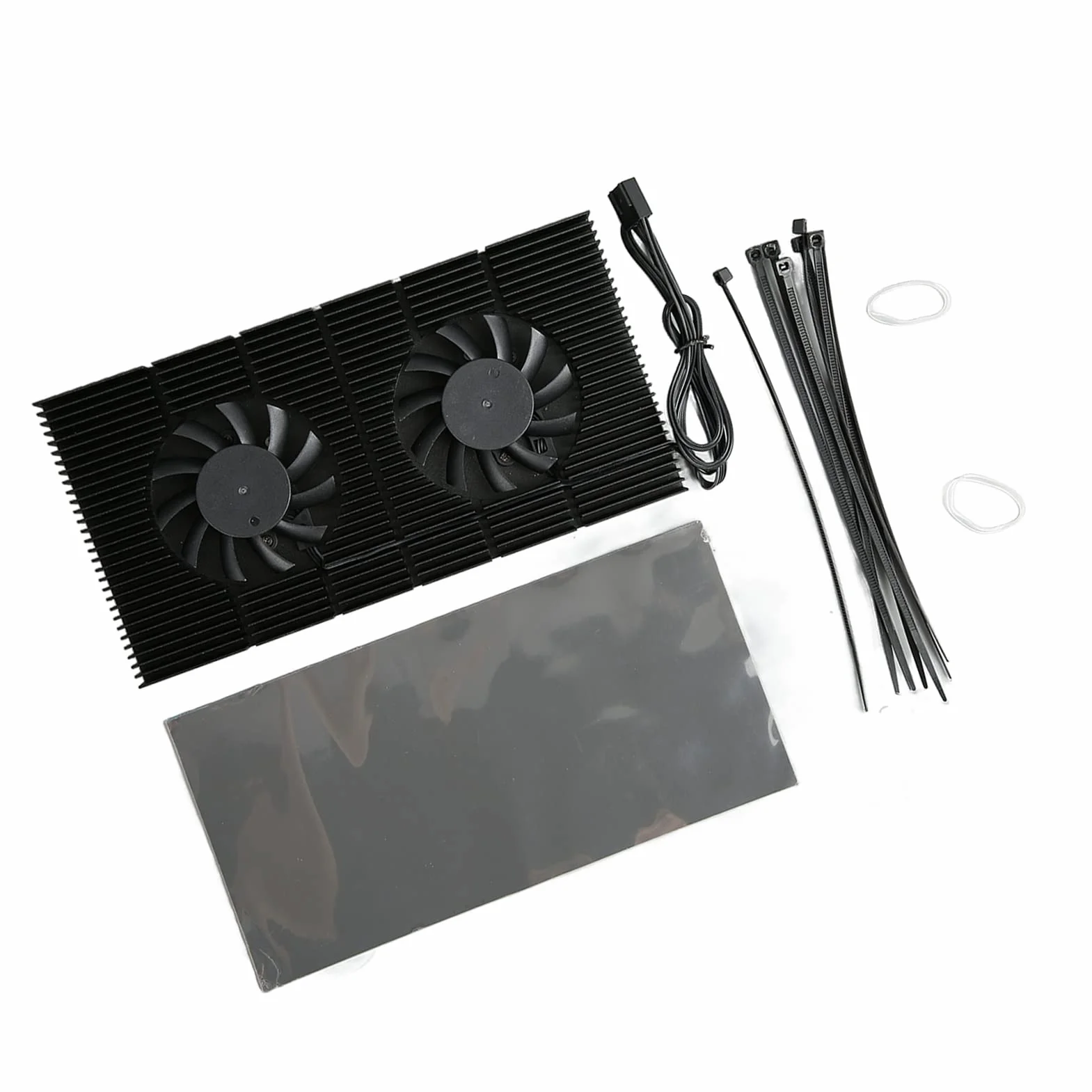 Dispositivo di Raffreddamento della Piastra Posteriore Facile Installazione Raffreddatore della Piastra Posteriore della GPU Dual Fan Dissipatore di Calore Veloce Lavorazione CNC