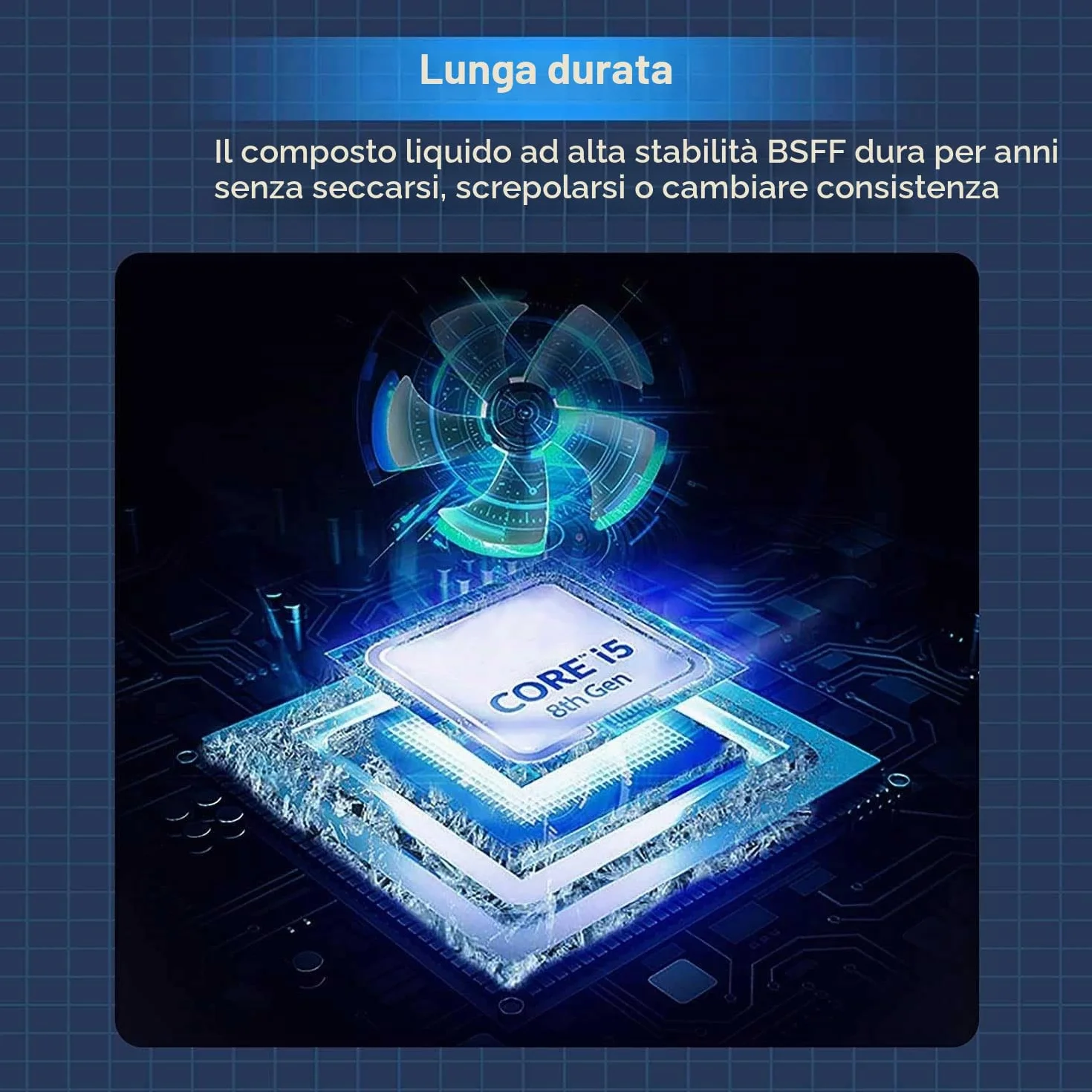Pasta Termica 3.5g per CPU Dissipatore di Calore Kit ad Alte Prestazioni Base di Carbonio