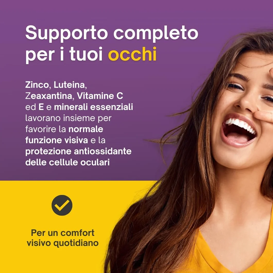 CentroVision Comfort Integratore Benessere Vista Luteina Vitamine Minerali 28 Buste 56 g Gusto Arancia