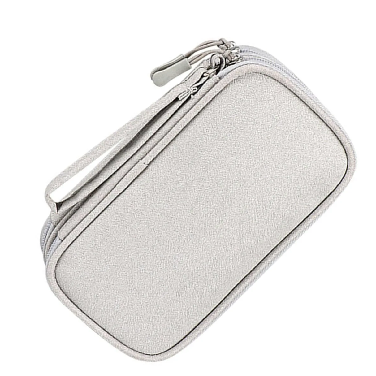 HOMSFOU 4pezzi Organizzatore Elettronico Portatile Per Viaggio Borsa Per Cavi e Accessori Design Compatto Oxford Scomparti Per Cuffie e Caricatori Ottima Protezione e Facile Da Trasportare