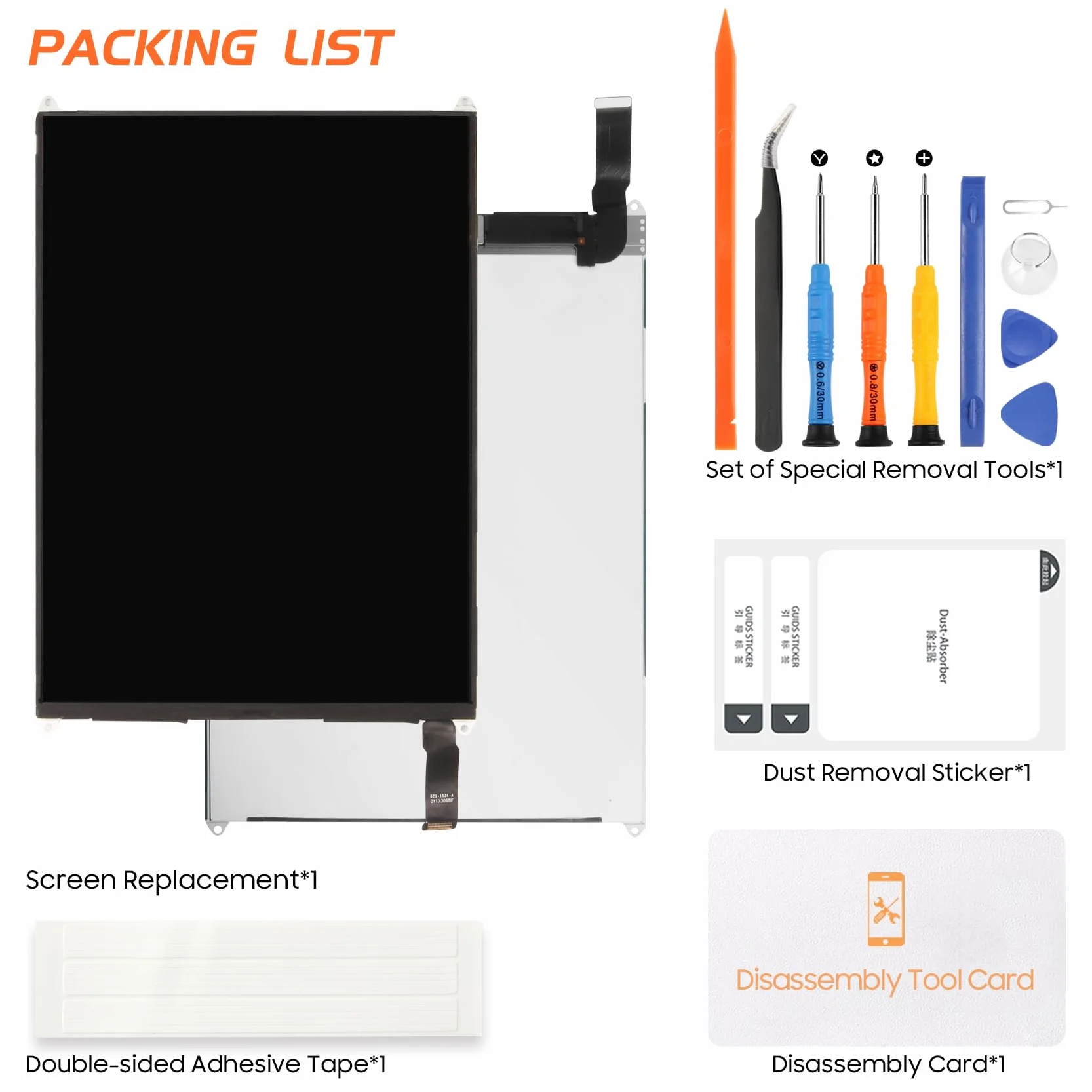 Schermo di ricambio per iPad Mini 1 LCD Display per iPad Mini 1a Gen A1432 lcd A1455 A1454 parti di riparazione (solo LCD, non touch)