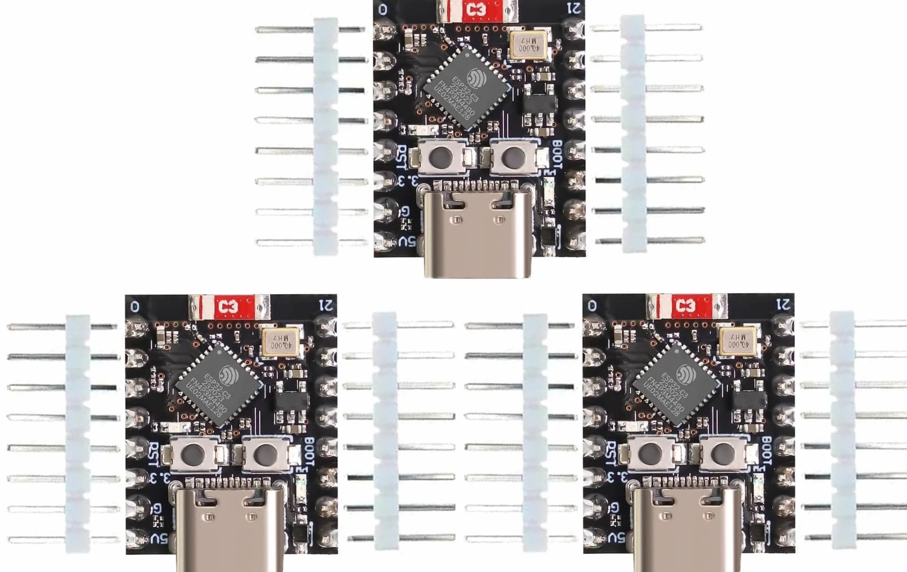 ESP32 ESP32-C3 Scheda di sviluppo Mini ESP32 C3 Supporta WiFi Bluetooth Compatibile con Arduino (3PCS)