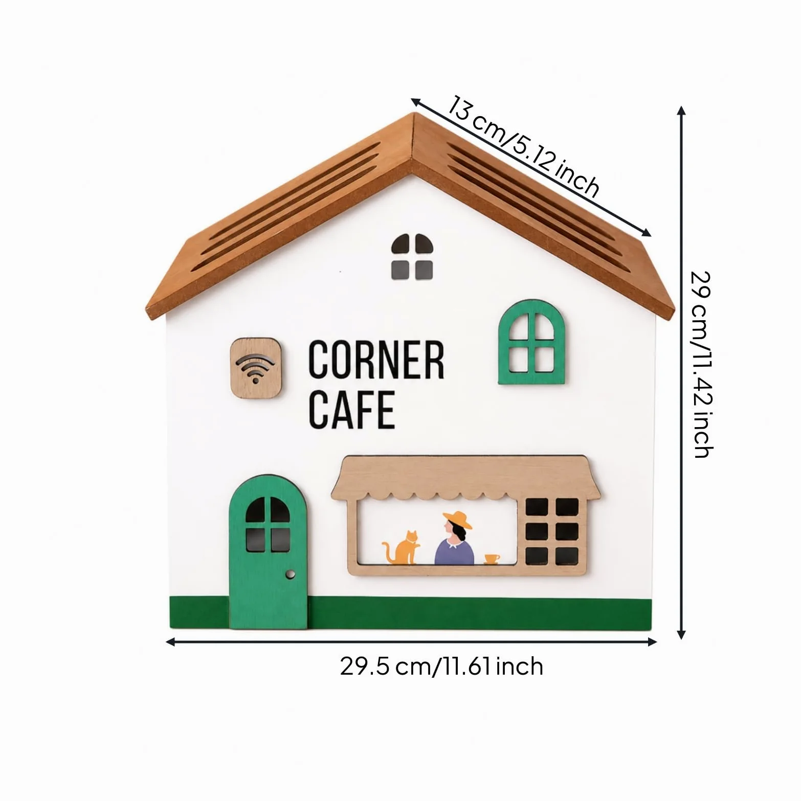Scatola Organizer per Cavi Resistente | In Legno, Decorativo, Organizzatore per cavo Coperchio