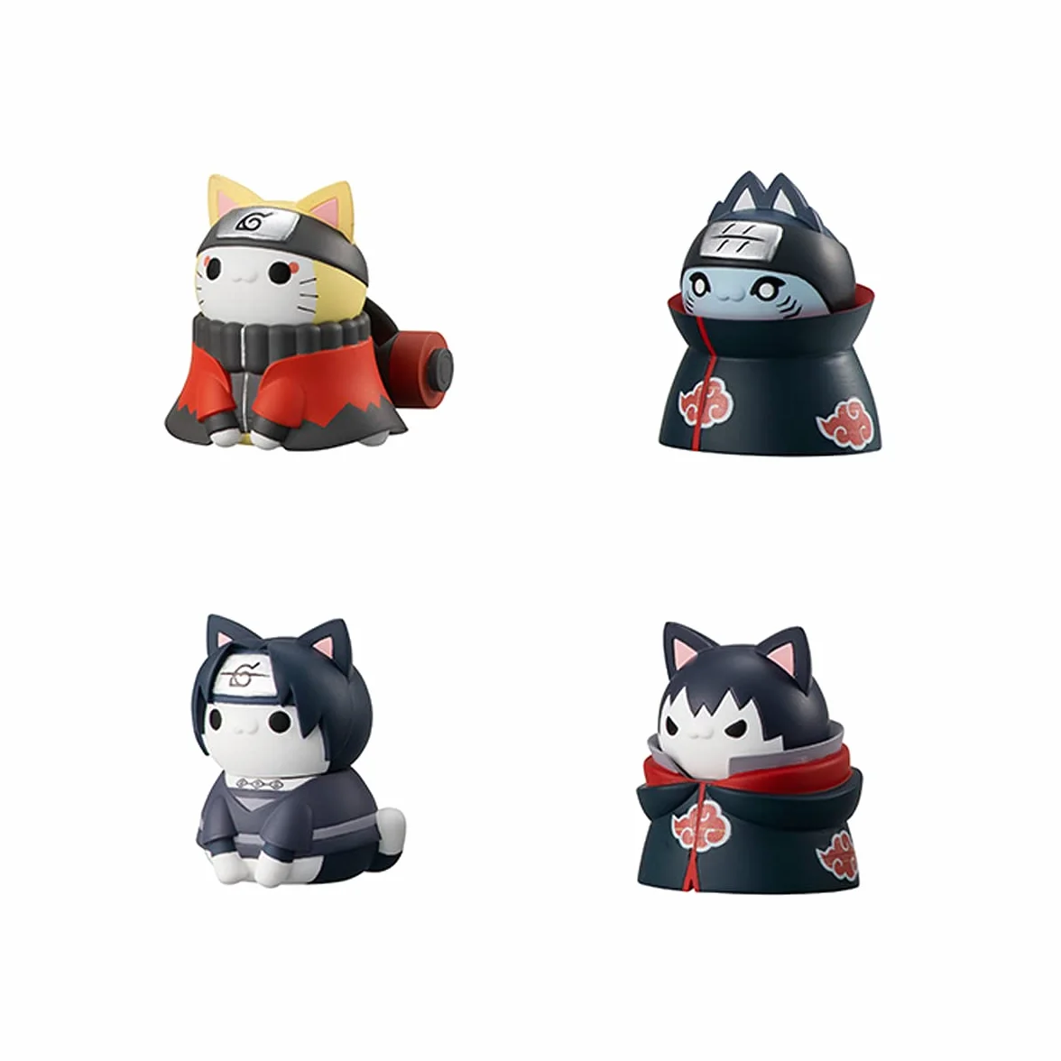 MEGAHOUSE Naruto Shippuden Mega Cat Project Trading Figures Nyaruto! Special Set 3 cm