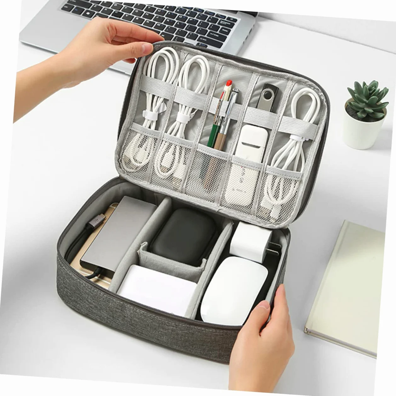 DOITOOL 3 Pezzi Organizzatore Per Cavi Da Viaggio Organizer Per Accessori Elettronici Custodia Per Caricabatterie Per Auricolari Power Bank