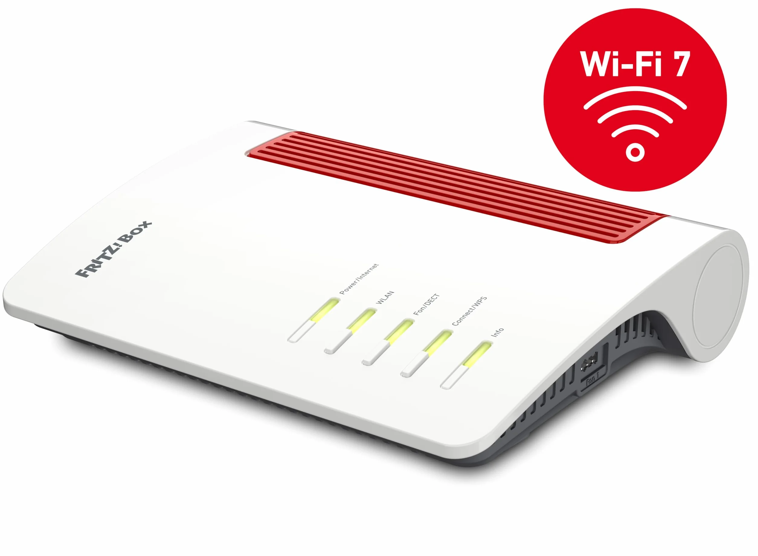 FRITZ!Box 4690 Edition International, Router Wi-Fi 7 Mesh per DSL o Fibra, fino a 6960 Mbit/s di velocità, 1x 10-Gigabit WAN/LAN, 3x 2.5-Gigabit LAN, Base DECT e Zigbee, Wi-Fi MESH e manuale italiano