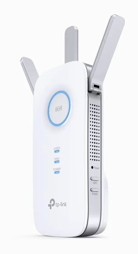 TP-Link RE450 Ripetitore WiFi Wireless, Velocità Dual Band AC1750Mbps, WiFi Extender e Access Point, Compatibile con Modem Router WiFi, 1 Porta Gigabit, Tecnologia TP-Link OneMesh, Bianco