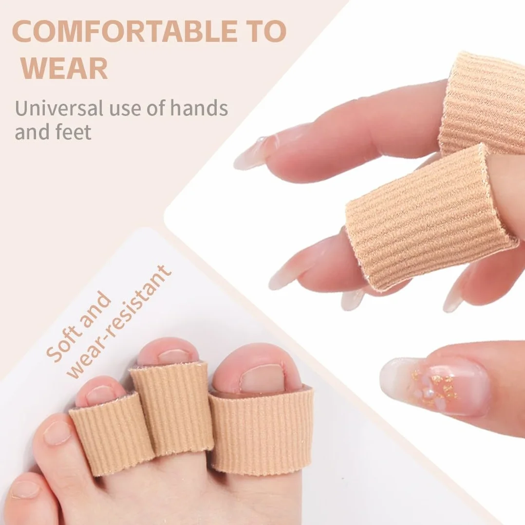 Proteggi Dita Piedi in Silicone Tagliabile 6 Pezzi, Copri Dita per Prevenire Vesciche e Calli