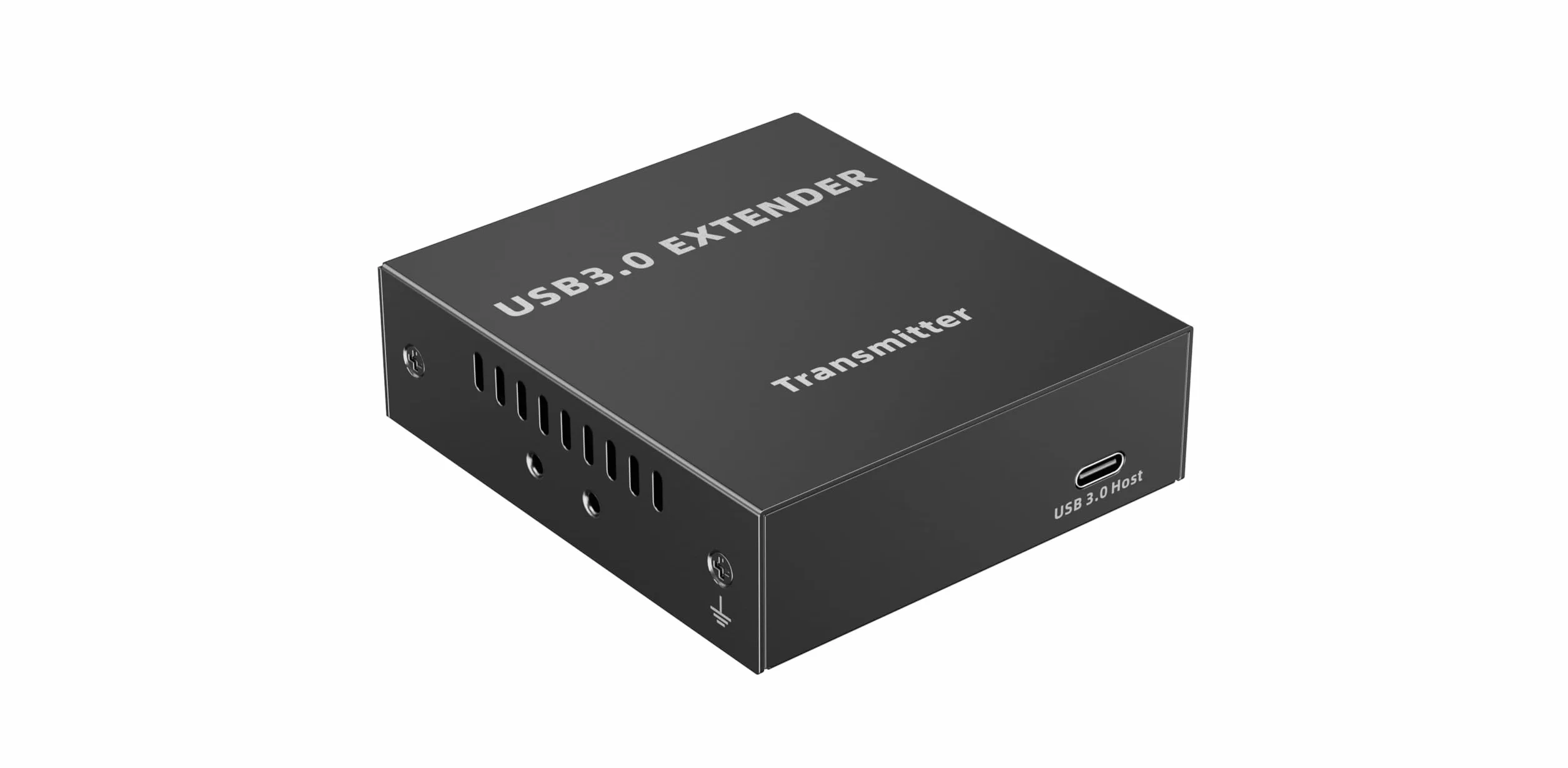 PremiumCord Extender USB 3.0 A 4 Porte Su Cat5E/Cat6/Cat6A Fino A 100 m, 5 Gbps, RJ45, Ethernet, Custodia In Metallo, Nero
