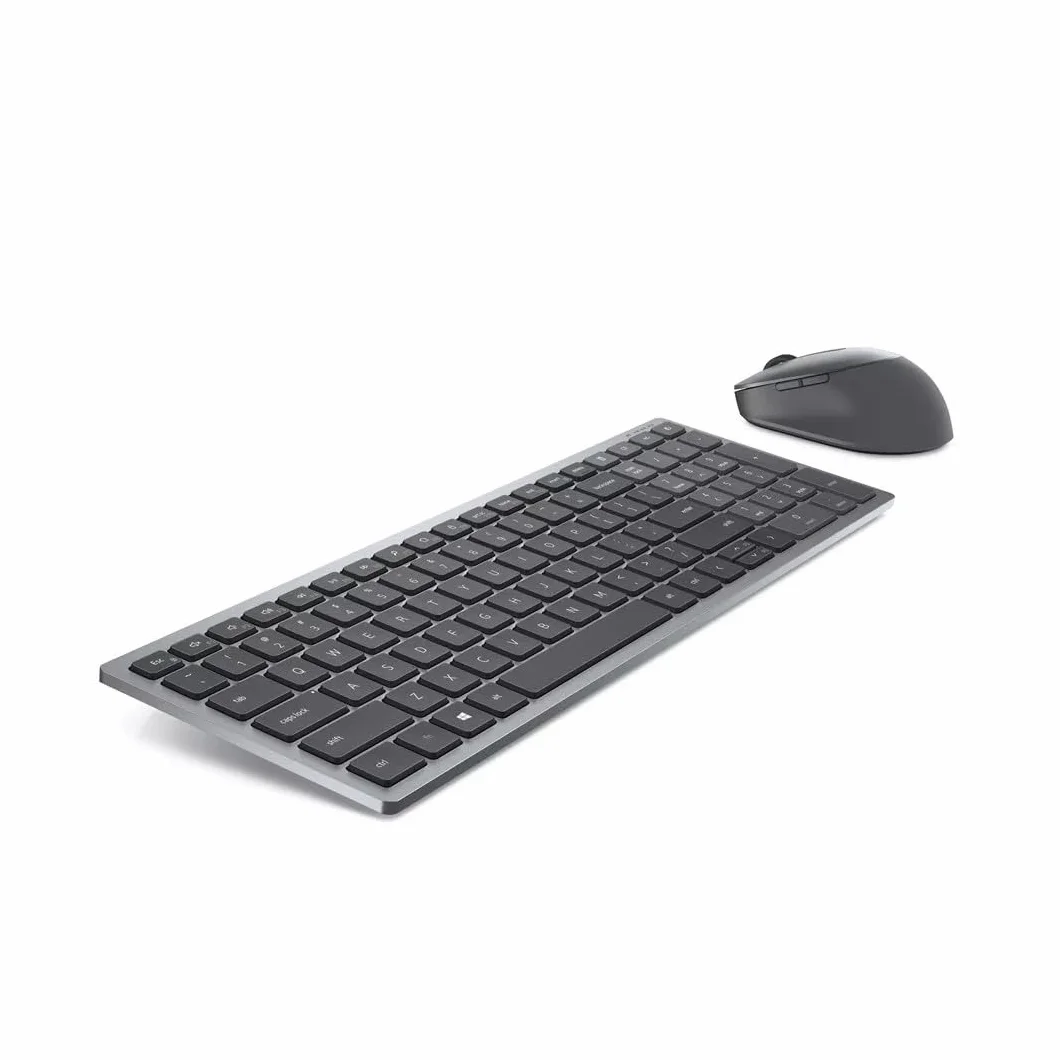 Dell Multi-Device Wireless Keyboard And Mouse Combo KM7120W - Tastatur-und-Maus-Set - USA International (QWERTY) - Titan