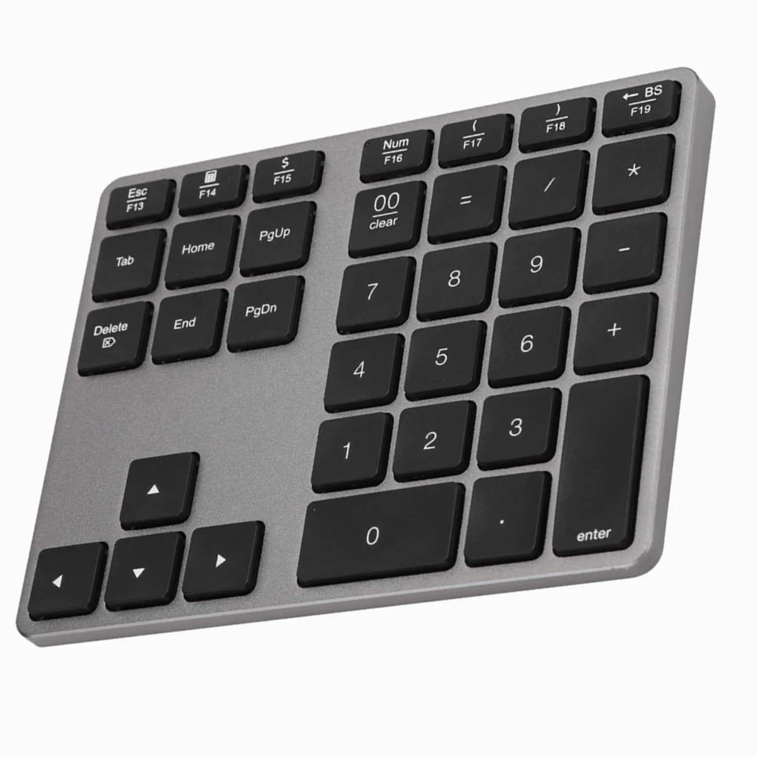 Tastierino numerico, tastiera, tastiera ricaricabile, mini tastiera 5.0 per notebook, per laptop desktop, per(grigio ferro)