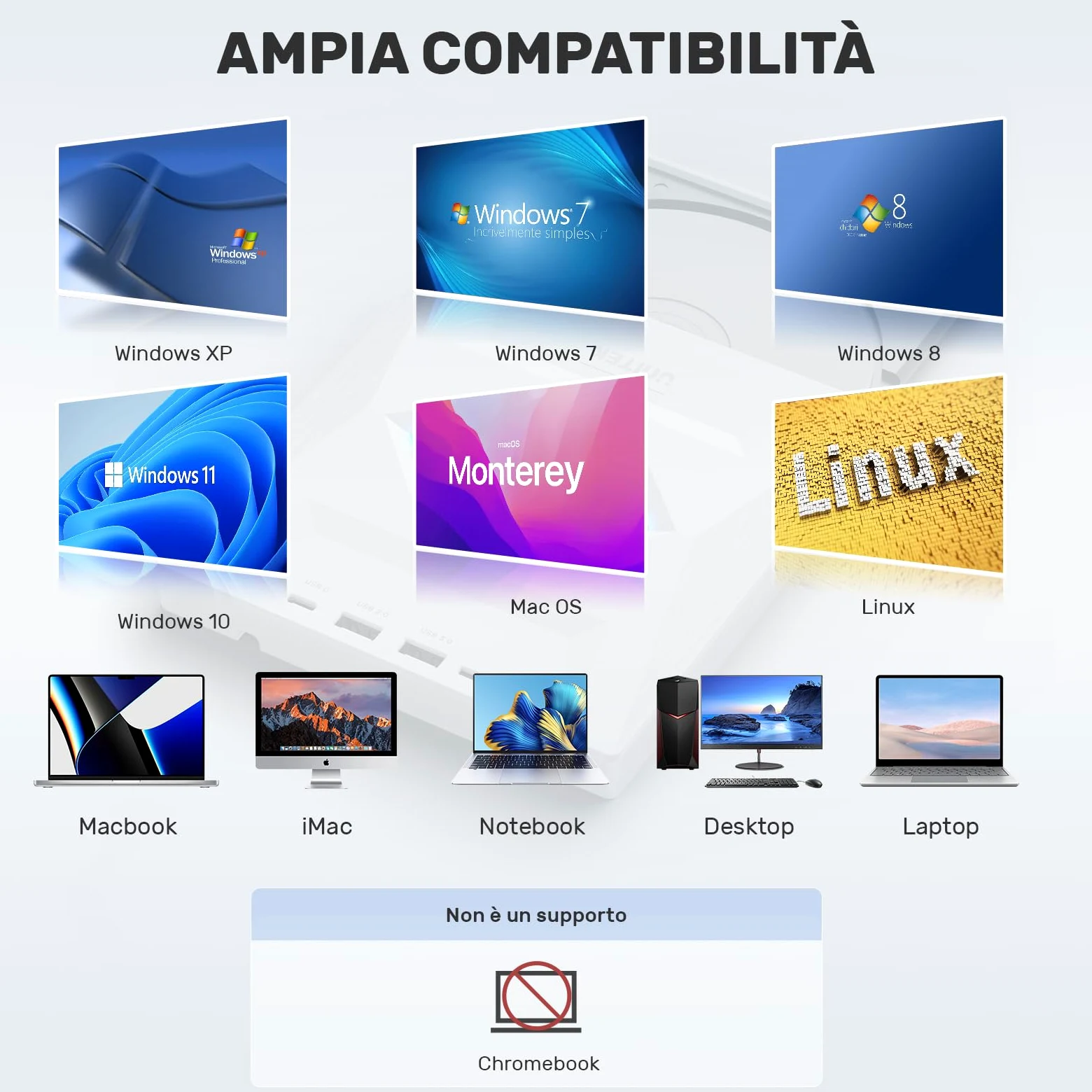 UNITEK Masterizzatore esterno USB 3.0&Type C Unità CD/DVD esterna -/+RW con slot per scheda SD per PC Laptop, Desktop, Portatile, Macbook Pro/Air per Windows 11/10/8.1/7/XP/Vista/Linux/MacOS