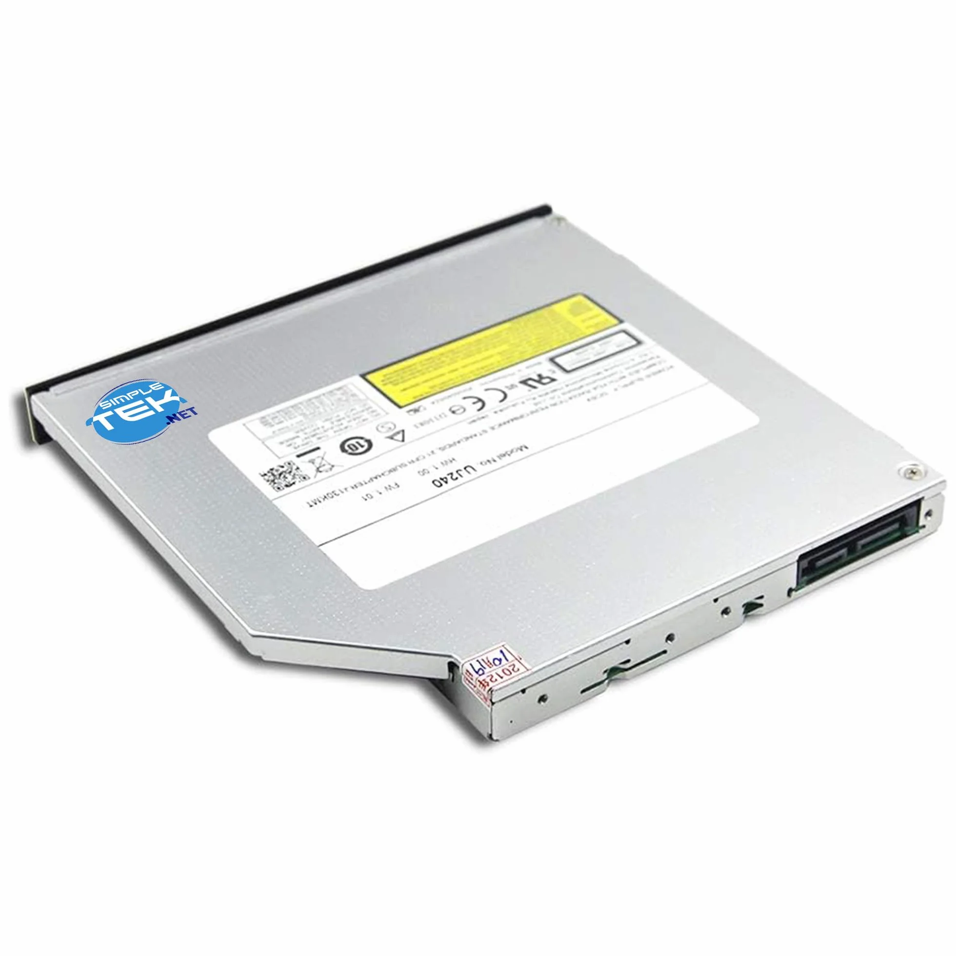 SIMPLETEK - Unità ottica interna masterizzatore Blu-ray slim 12,7 mm Serial ATA - lettore/masterizzatore BD DVD CD nero con mascherina e staffe