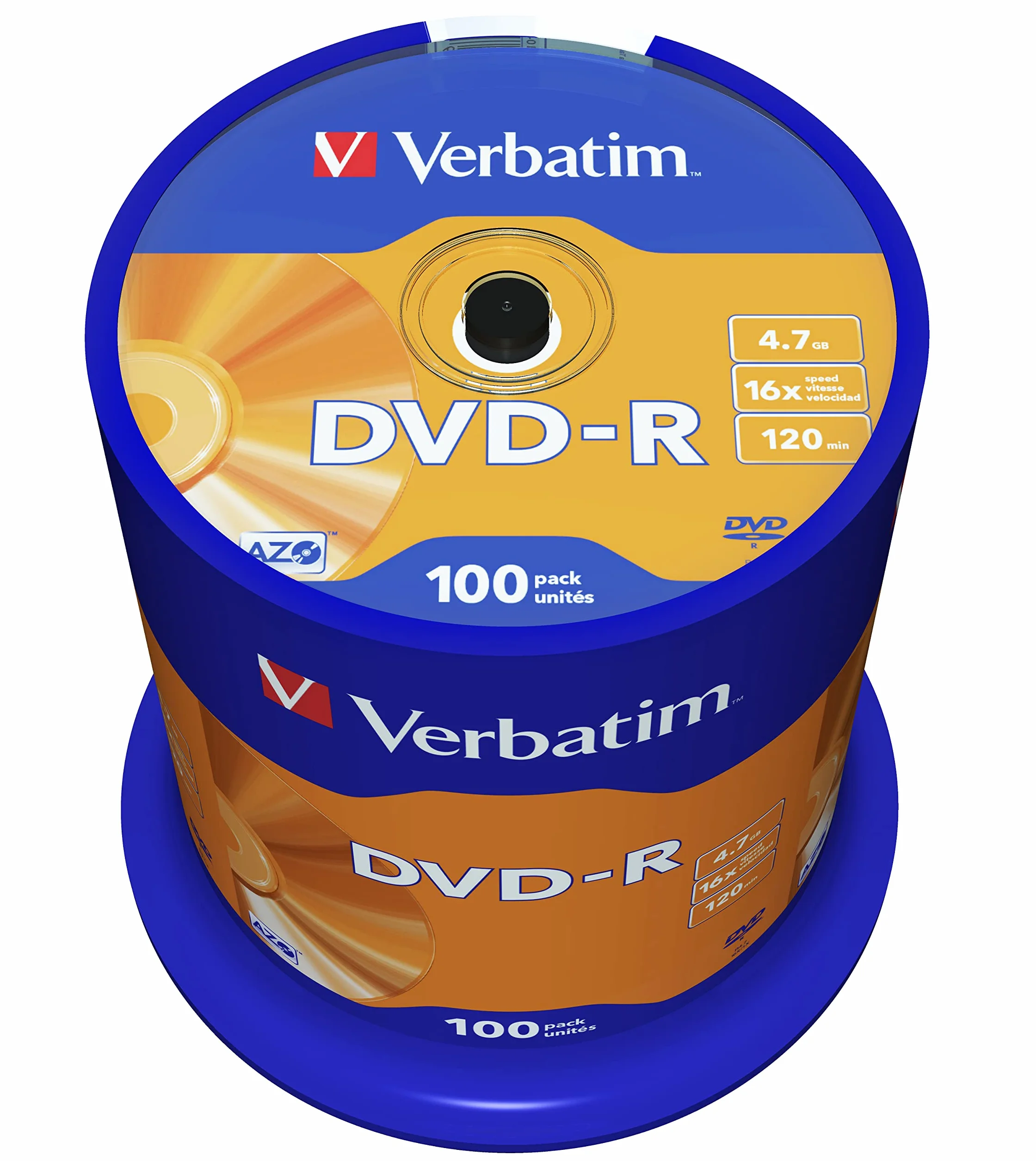 Verbatim DVD-R 16 x 4,7 GB TARRINA 100 pezzi 43549 (4)