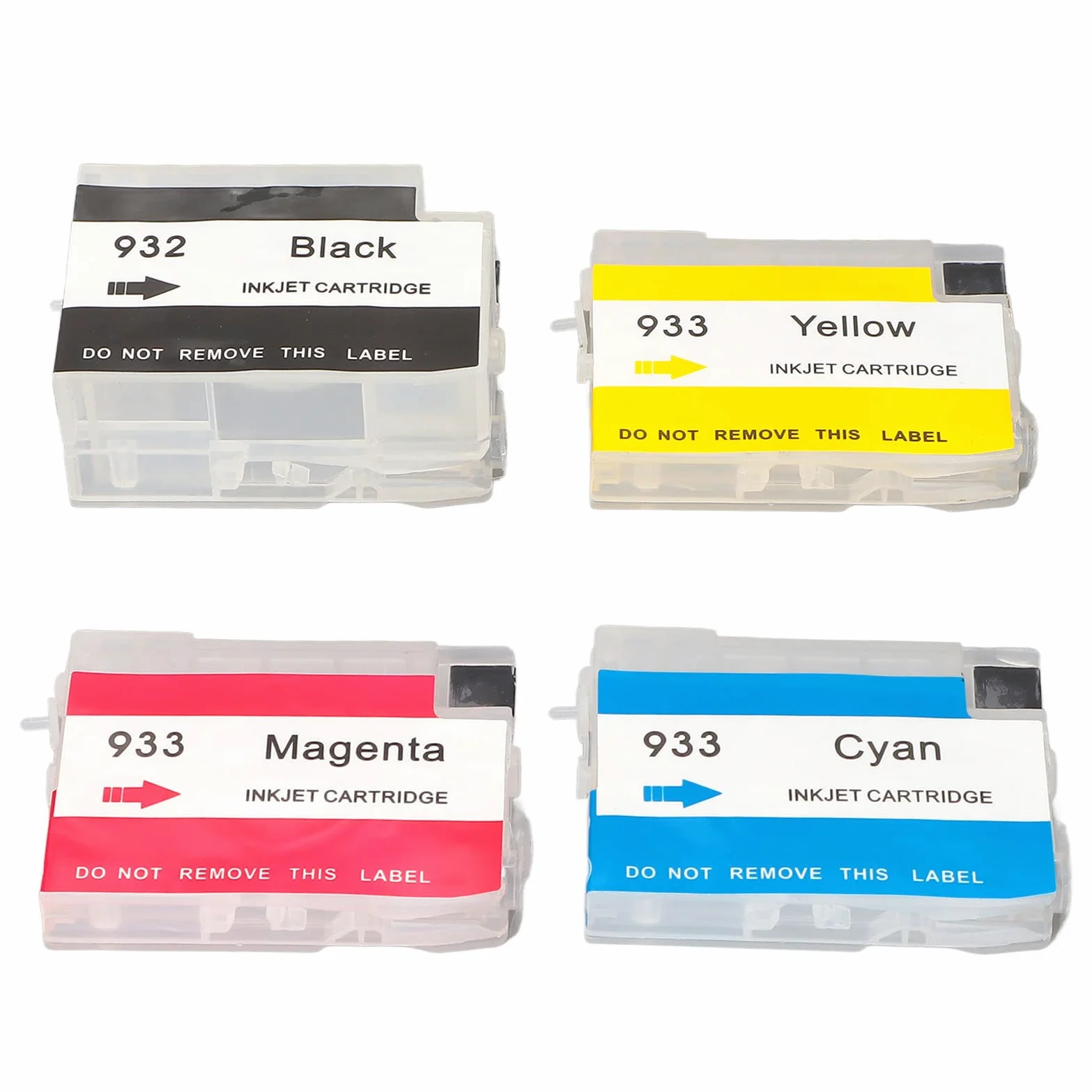 Domary Cartuccia D'inchiostro Ricaricabile PP per Officejet 6600 6700 | Chip Riciclabile Ripristinabile, Set da 4 Colori ( Ciano Magenta giallo), per la Stampa di Documenti Foto Carte di Prova