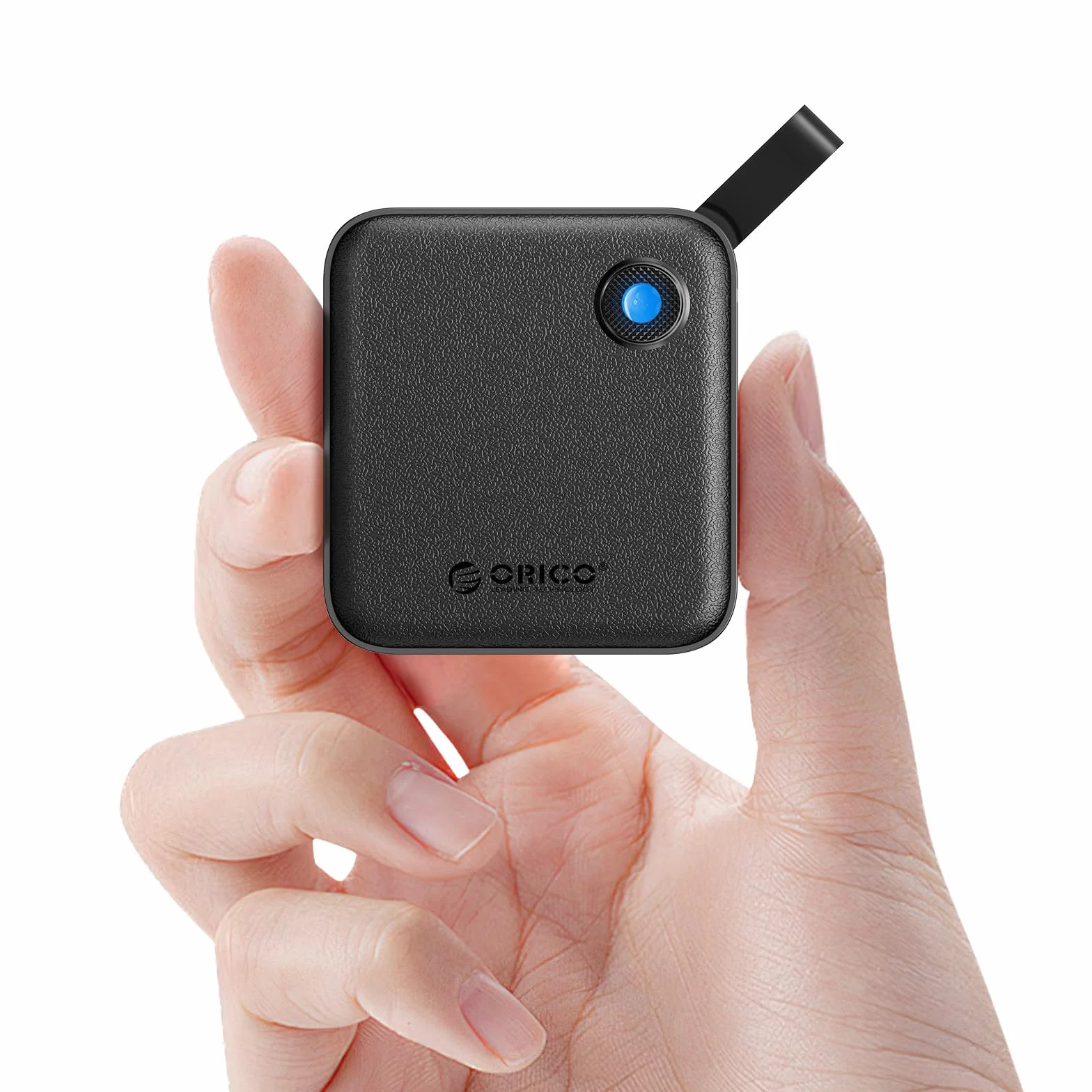 ORICO SSD Esterno 480 GB con Cavo USB-C 2 in 1, Unità a Stato Solido Esterna Portatile, Fino a 460 MB/s, Indicatore di Stato, per Smartphone, Tablet e PC con Interfaccia USB-C - B5PLUS