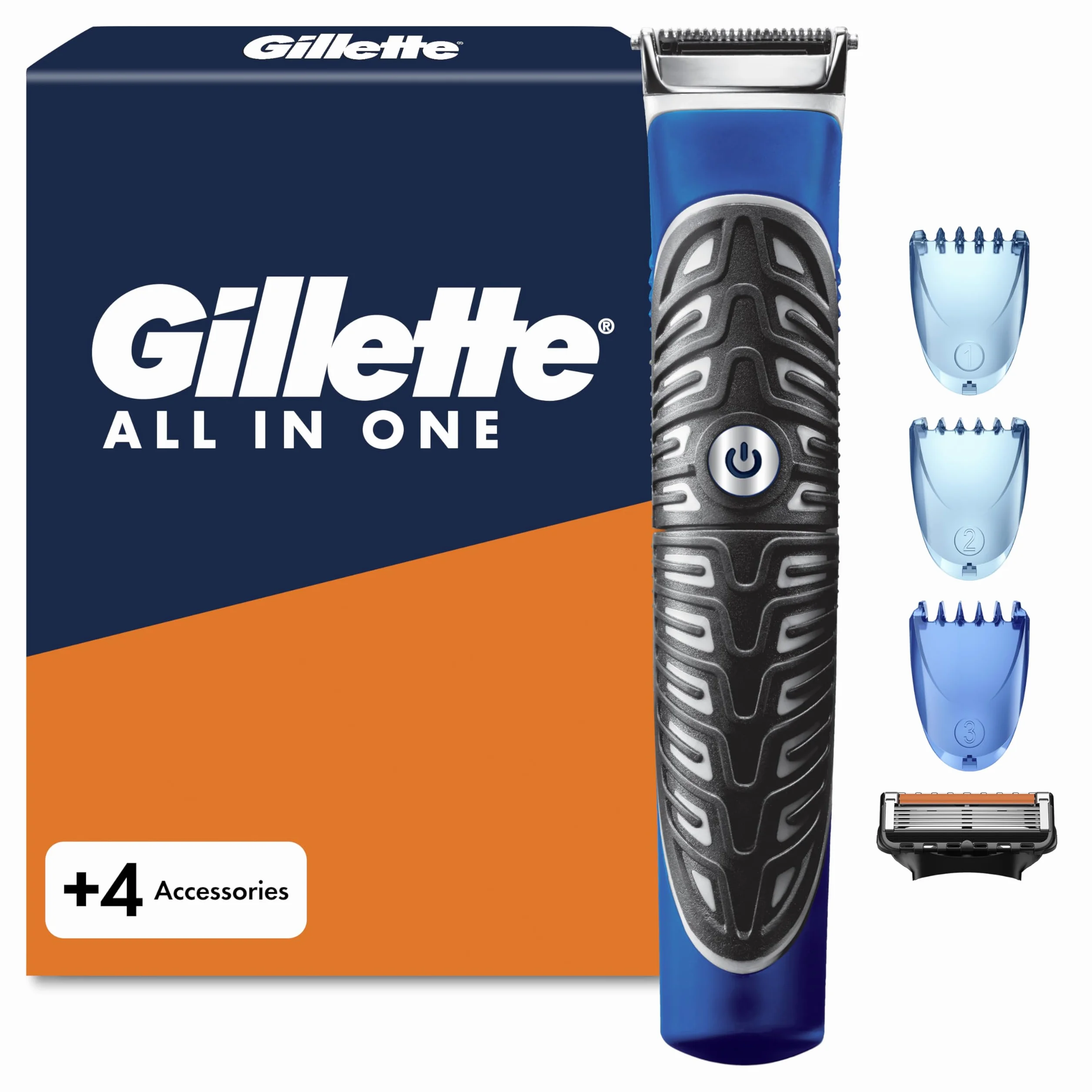 Gillette Styler All-in-One Rasoio Elettrico Barba con Tecnologia Braun