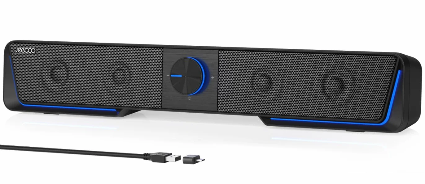 Jeecoo A40 Altoparlante per Computer 2.0 USB Casse PC Stereo Sound Bluetooth Giochi