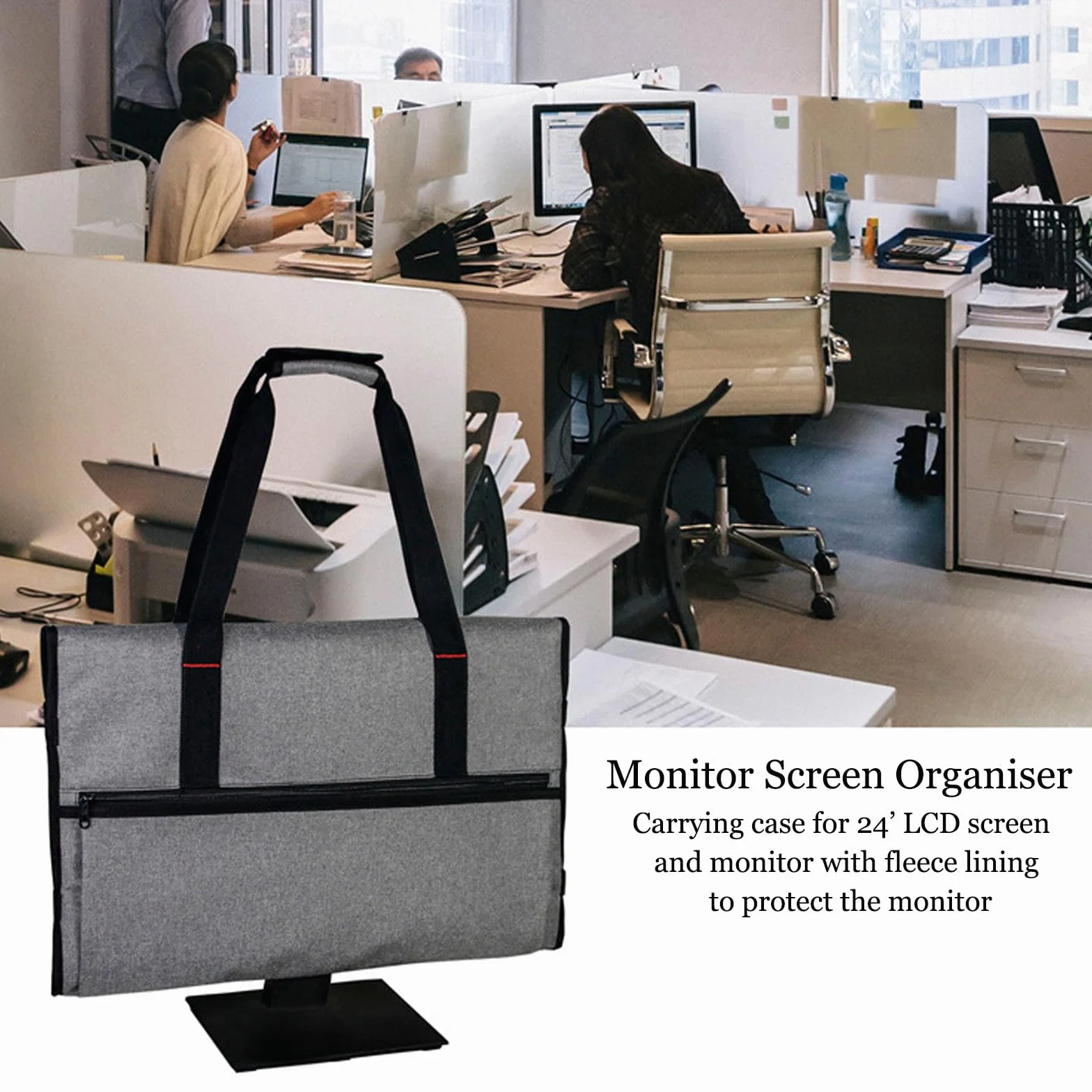 iFCOW Borsa per computer desktop, 24 pollici, portatile, per computer desktop, con maniglia