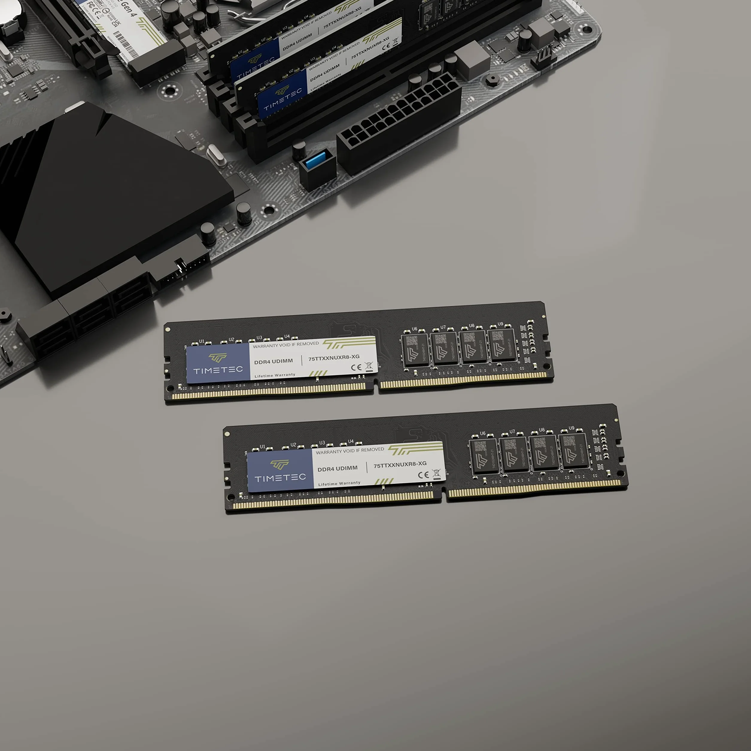 Timetec 8GB DDR4 2400MHz (PC4-2400T) PC4-19200 UDIMM RAM per desktop – Non-ECC Unbuffered, 288 pin, 1,2V CL17 modulo di memoria DIMM