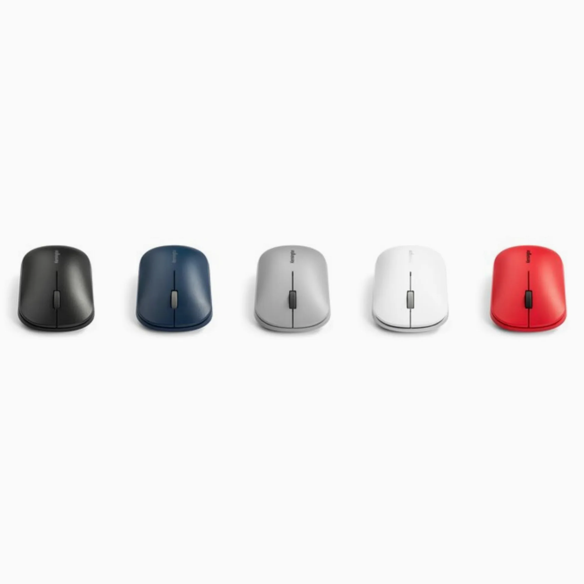 Kensington Mouse wireless doppio SureTrack - Design ambidestro e sottile, Per laptop, scrivanie o home office, Compatibile con Chrome, Mac, Windows & Android, Rosso (K75352WW)