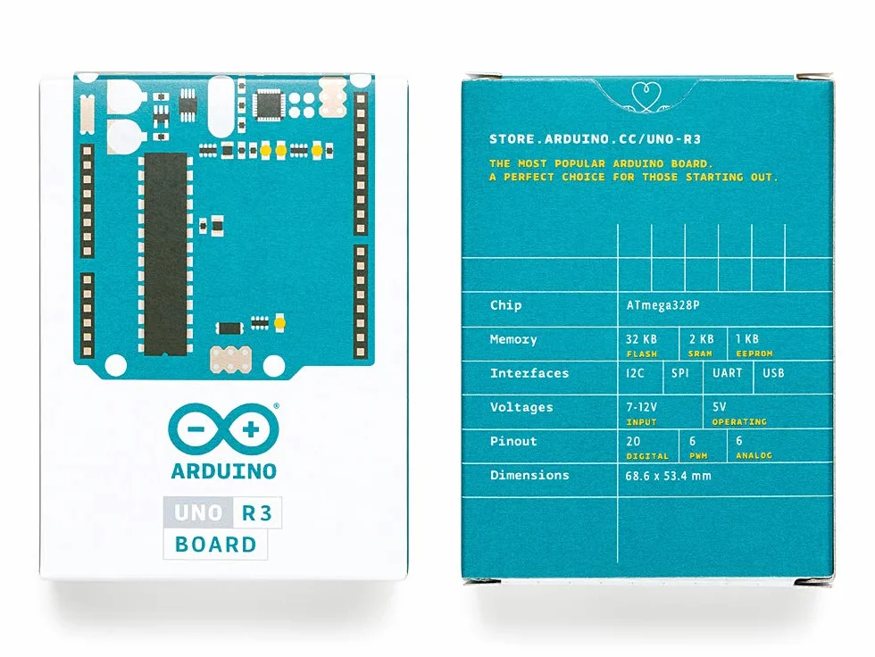 Arduino UNO Rev3 [A000066] - Scheda di sviluppo versatile con microcontrollore ATmega328P, compatibile con Arduino IDE, ideale per principianti e progetti di elettronica, robotica e fai da te