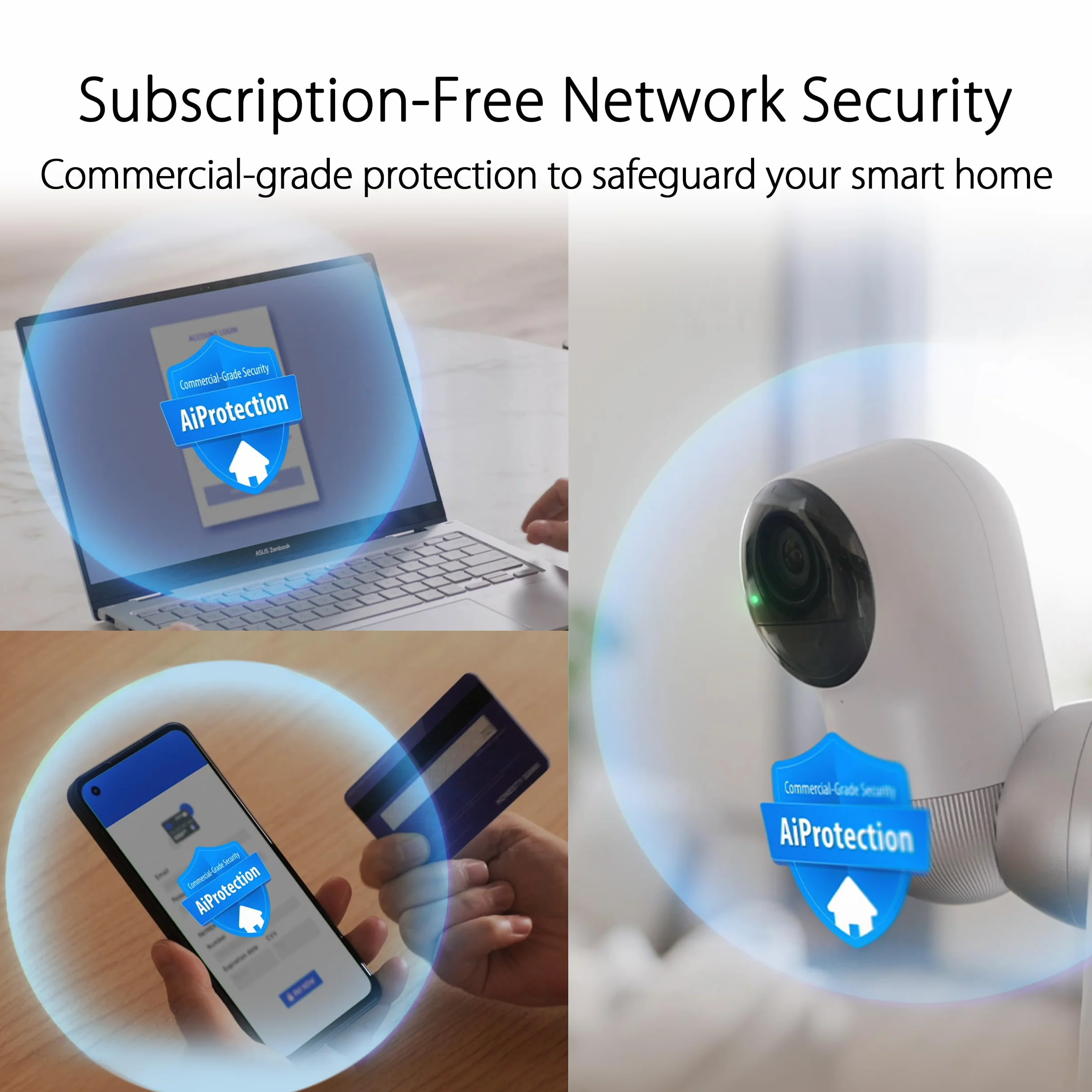 ASUS ZenWiFi XD4 Plus - Per Modem Operatore e ONT, Sistema Mesh WiFi 6 AX1800, fino a 445 m², AiMesh, AiProtection, Parental control, Router App, 3 Pezzi, Bianco
