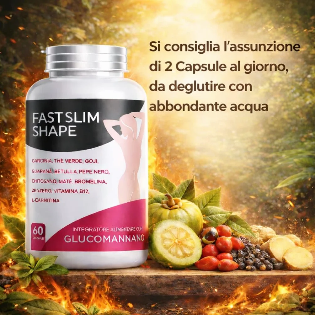 Glucomannano Integratore Controllo Peso con L-Carnitina e Garcinia Cambogia – 60 Capsule