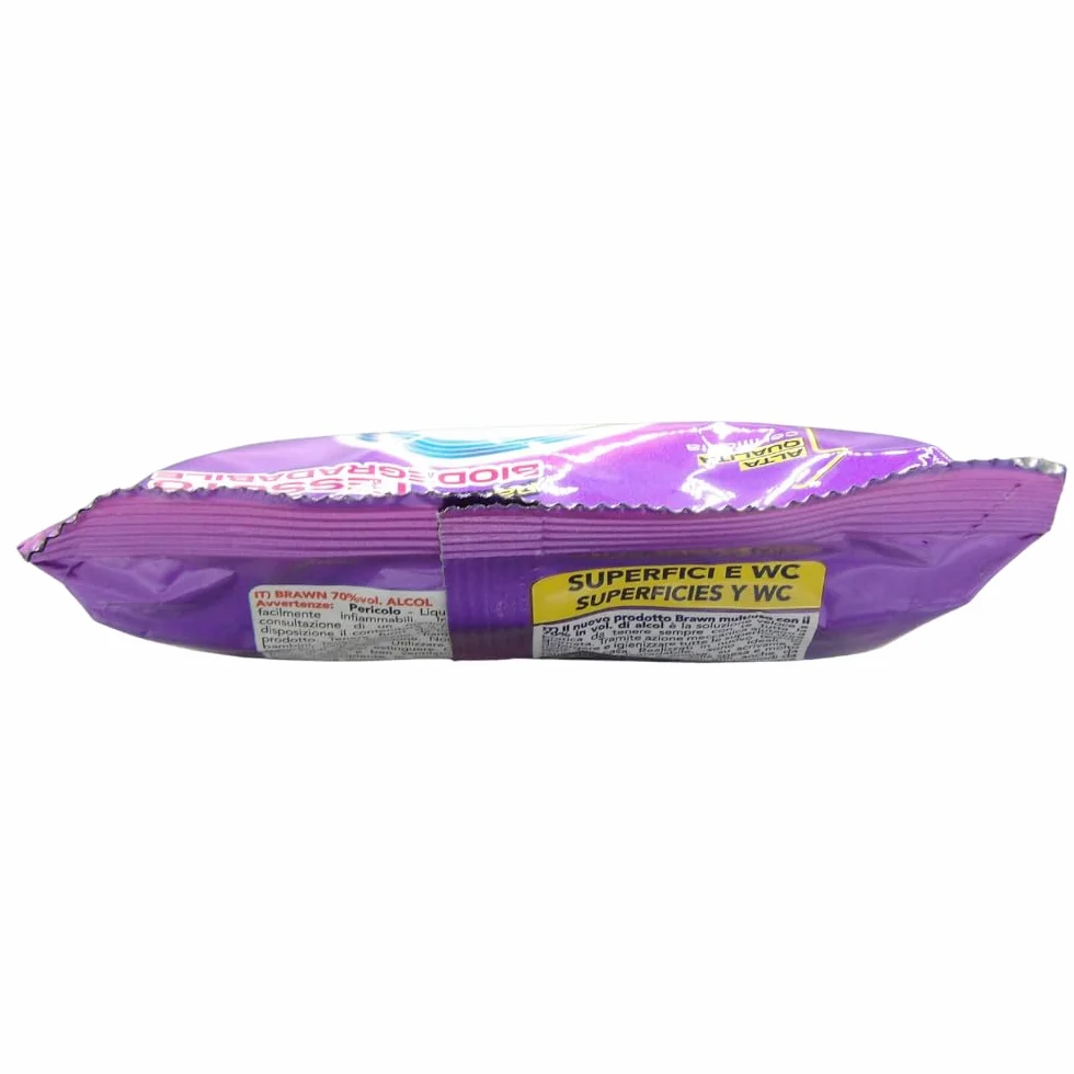 SOS IGIENE Salviette Detergenti Igienizzanti Superfici 70% vol. Alcol, Rimuove Germi e Batteri, Tessuto Biodisgregante (16 Panni)