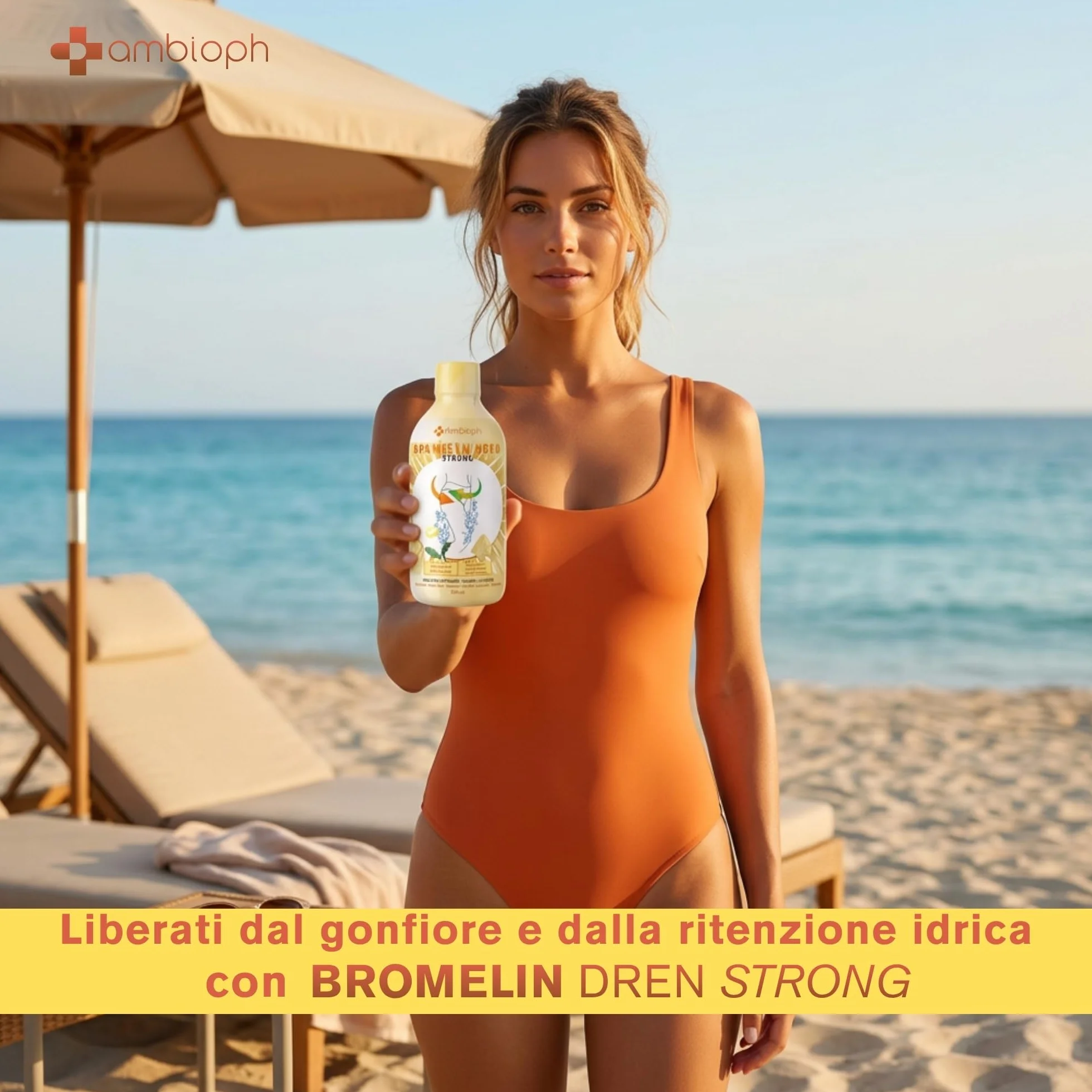 Drenante Forte Ultra Concentrato con Bromelina Linfatico Anticellulite 500 Ml