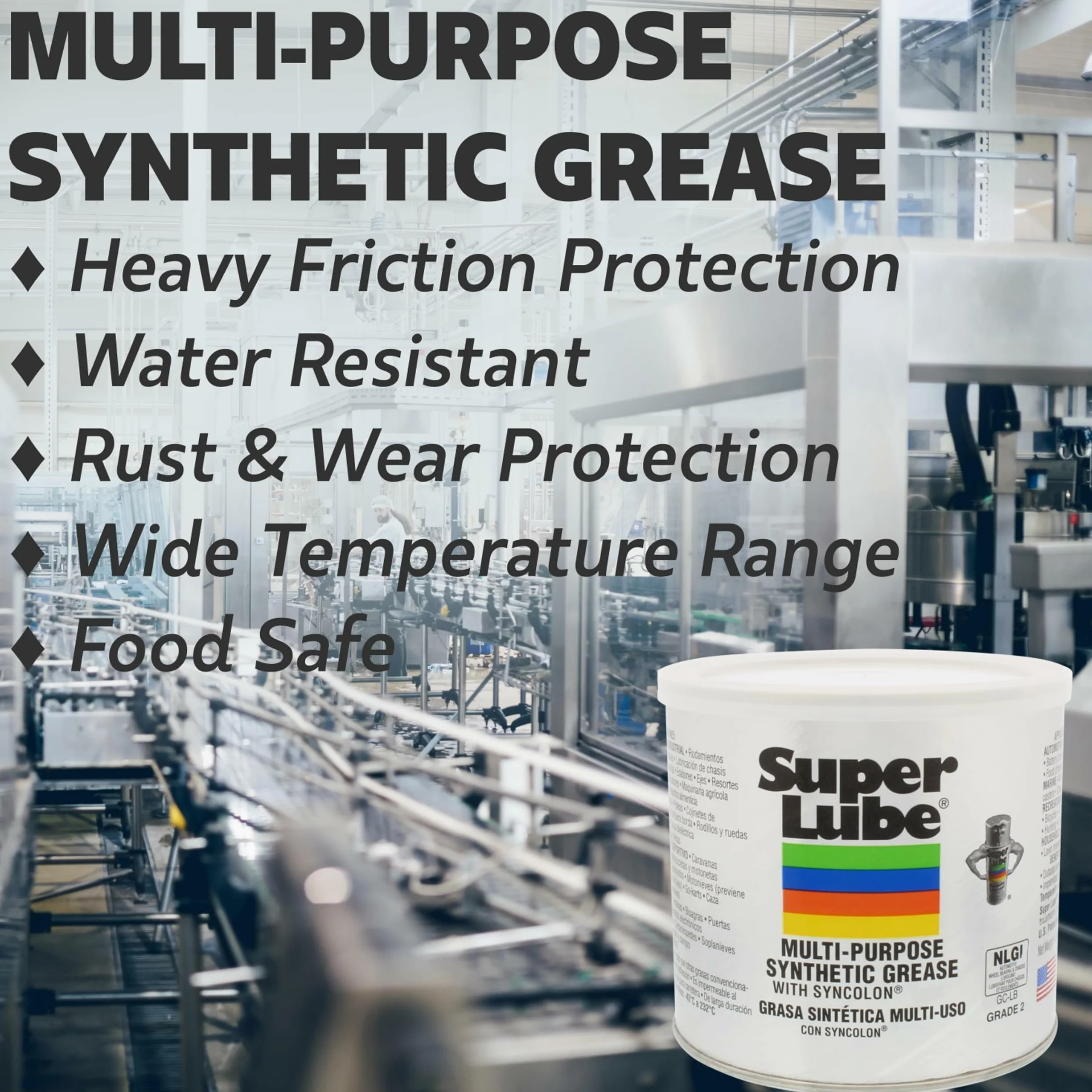 Super Lube Syncolon Grasso sintetico lubrificante multiuso 90 ml