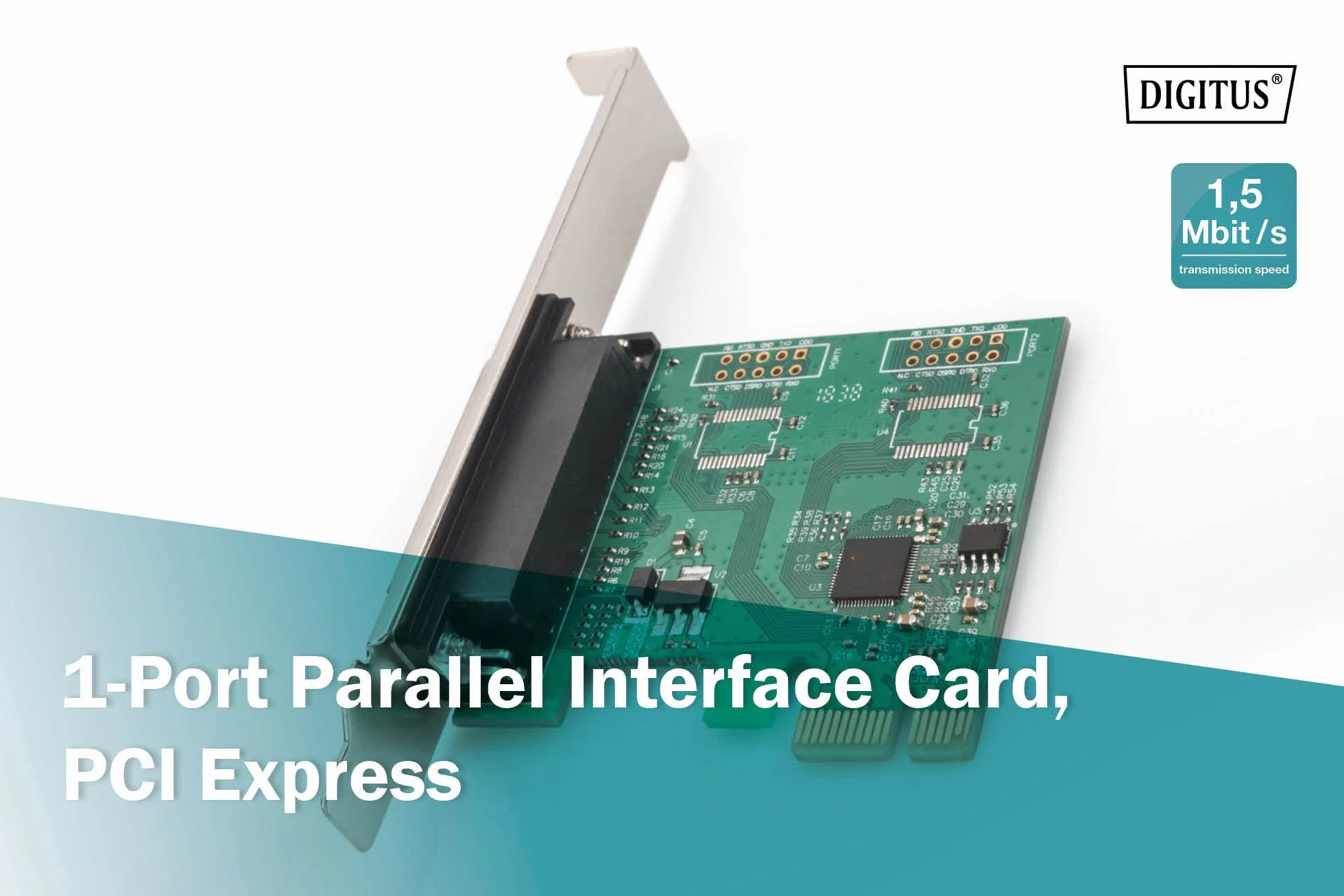 Digitus DS30020 Scheda PCI-Express con 1 Porta Parallela, 25 Poli