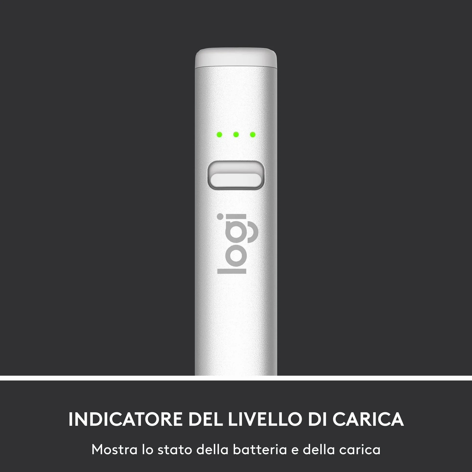 Logitech Crayon Matita Digitale Per Ipad, Con Porte Usb-C, Tecnologia Apple Pencil, Precisione Al Pixel Senza Latenza e Punta Intelligente Dinamica Ricarica Usb-C Rapida, 50 x 50 x 28 cm - Argento