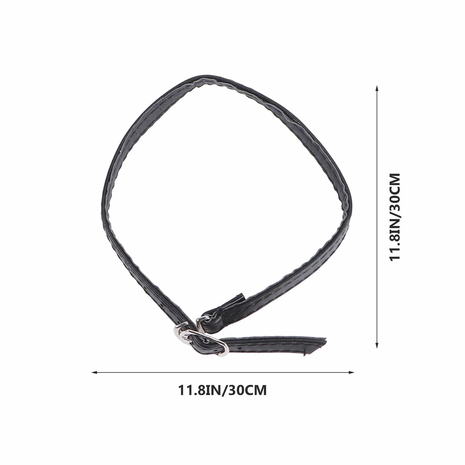 Set 2 Pezzi Cinturini per Scarpe Tacchi Alti in Pu Nero Opaco, Rivestimento Anti-allentamento Tallone e Lacci alla Caviglia Staccabili