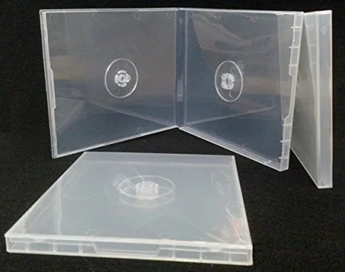 Dragon Trading 1 x Custodie Doppie Infrangibili in PP per CD/DVD/Blu-ray - Contiene 2 Dischi con Dorso da 10,4 mm e Tasca Esterna per Inserto Grafico