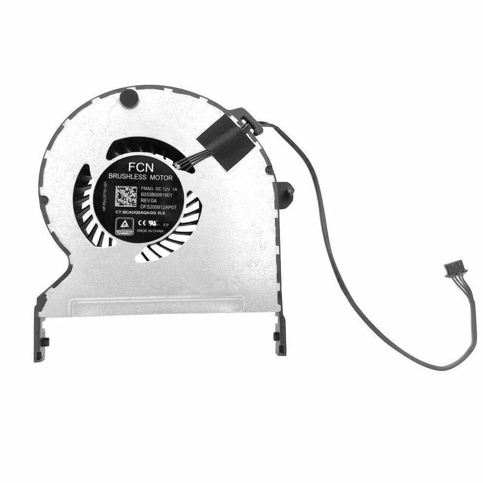 ZAHARA 12V 4Pin Ventola GPU Cooling Fan Ventola di Raffreddamento Cooling GPU di Ricambio per HP Z2 Mini G5 L97191001
