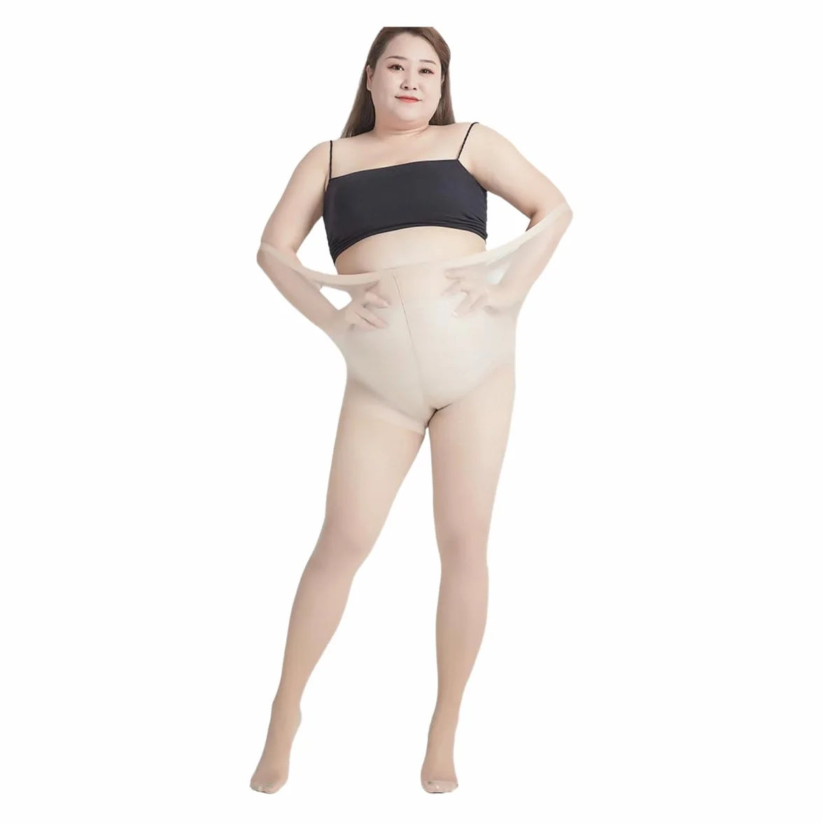 Calze da Donna Magiche Gamba Nuda Ultra-Sottile Pantyhose Anti-snaging Marrone 65-110 kg