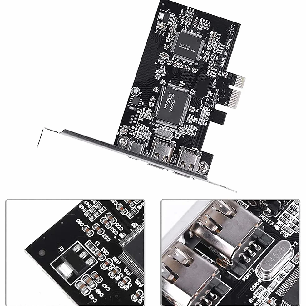 Scheda PCI-e PCI Express FireWire, Scheda Controller IEEe 1394 con Firewire, per Trasmissione Video, Audio, ECC.