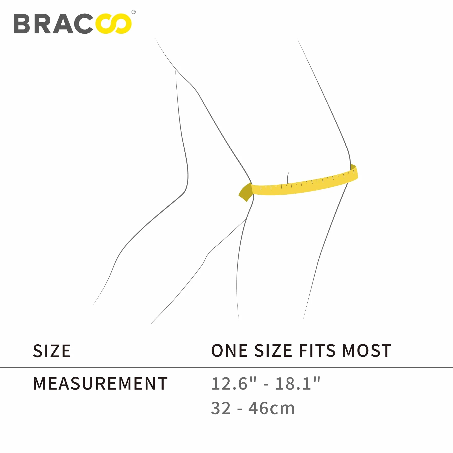 Bracoo Ginocchiera Ortopedica Regolabile in Neoprene Tutore Ginocchio per Menisco Artrite Tendinite Supporto Sportivo Fascia Ginocchio Corsa Uomo Donna KS10 Nero
