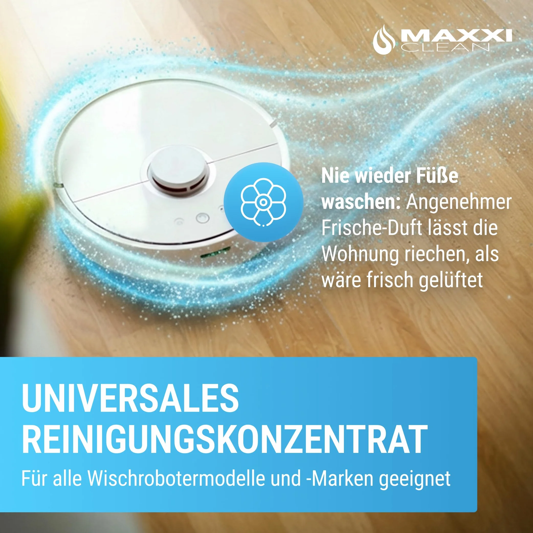 Maxxi Clean Detergente 750 ml per robot di pulizia - detergente pavimenti concentrato